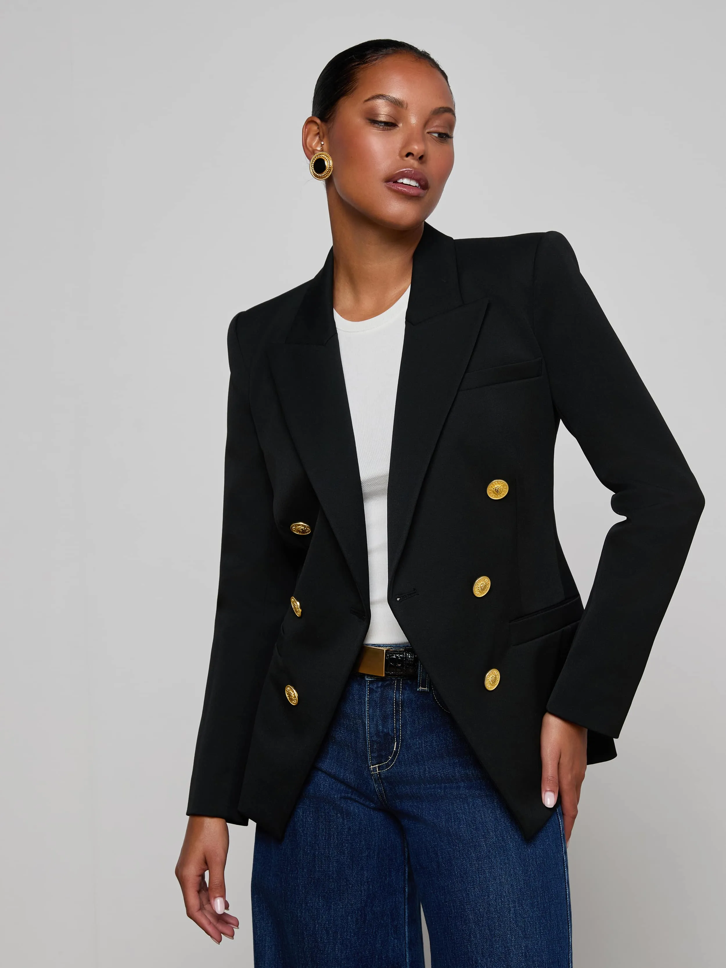 Kyomi Double-Breasted Blazer sold by L'AGENCE