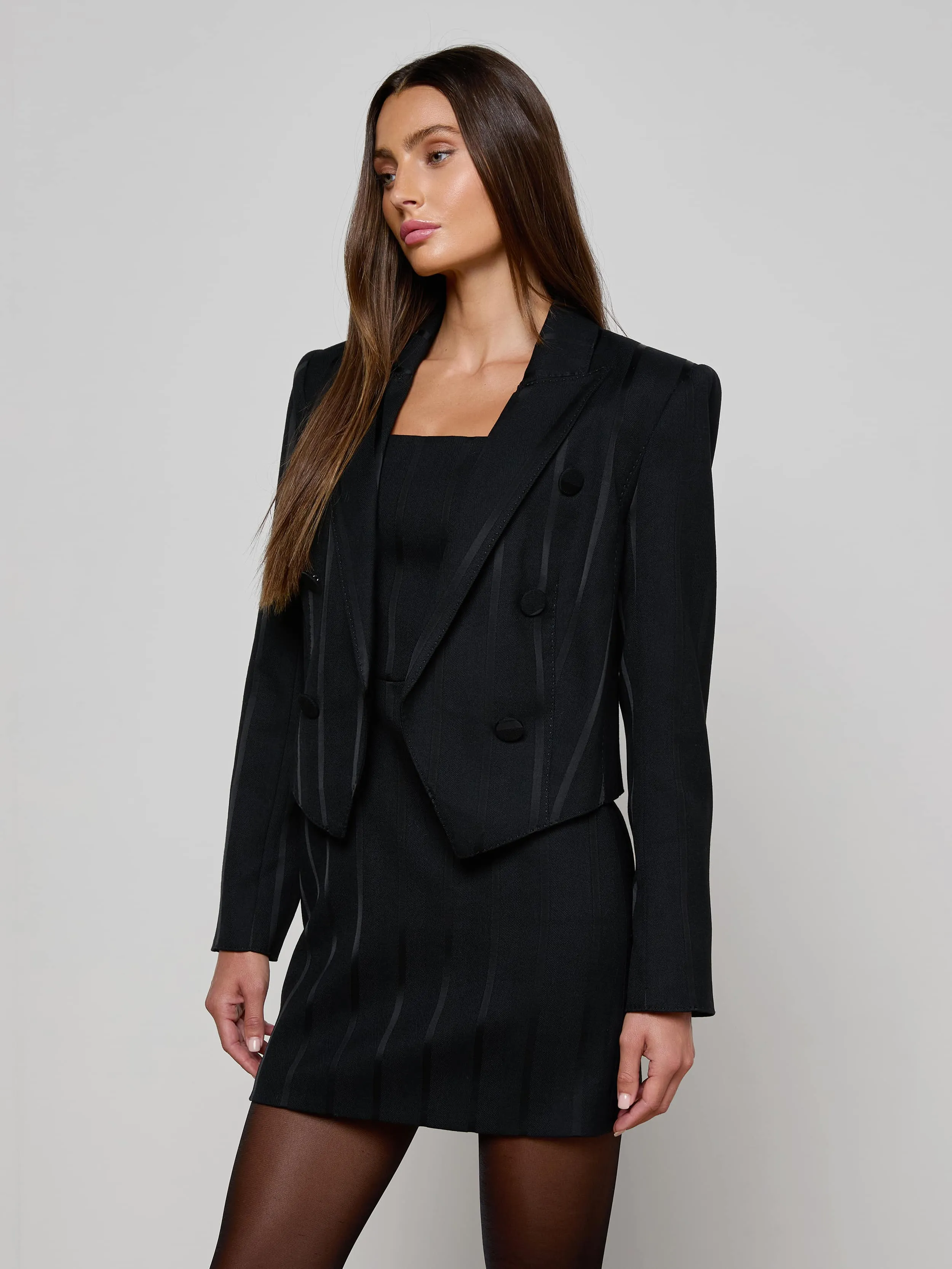 Lila Striped Blazer sold by L'AGENCE product image thumbnail 2