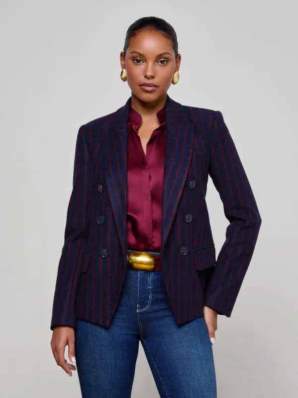 Kenzie Pinstriped Blazer sold by L'AGENCE