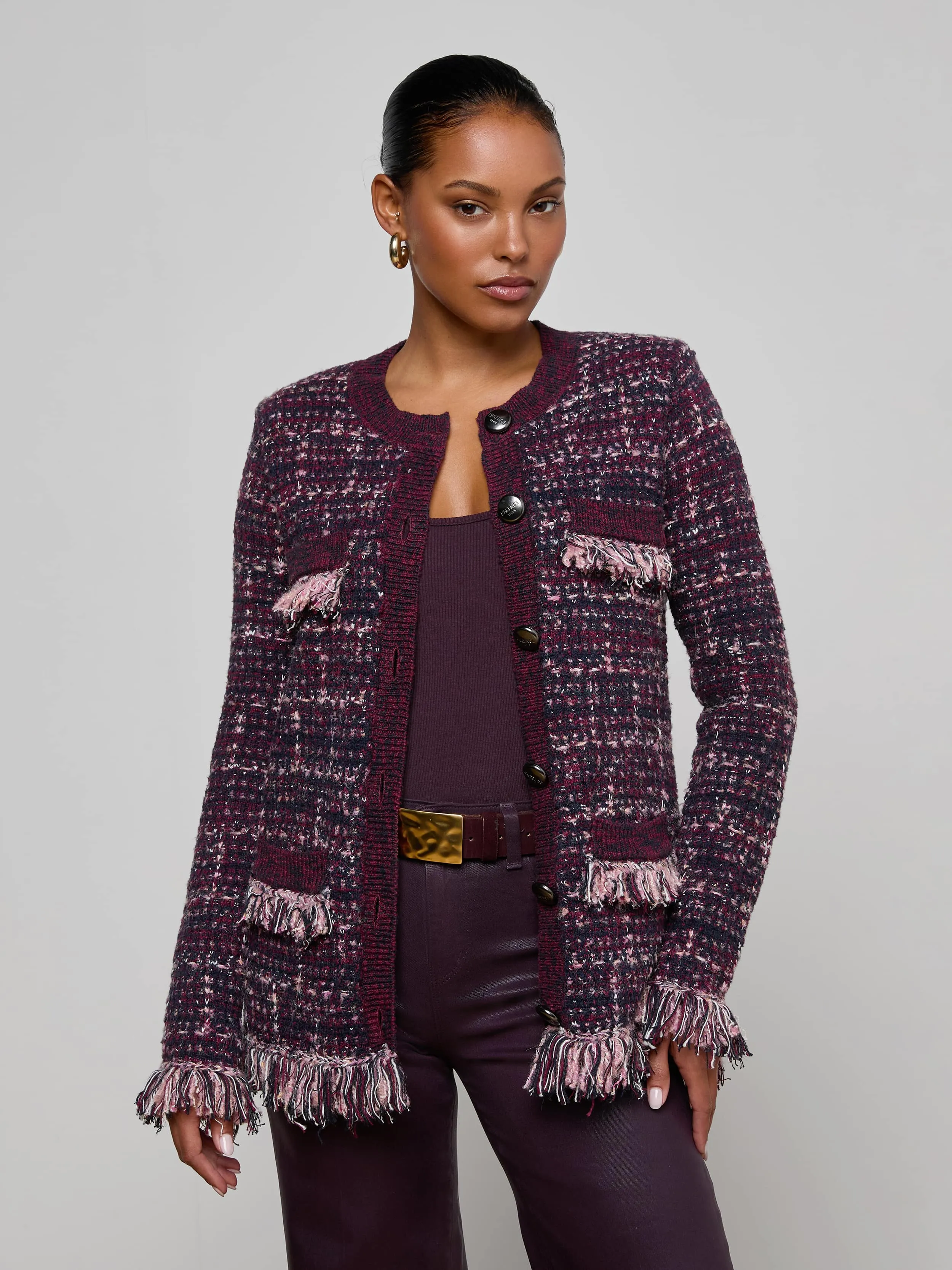Kastoria Fringe Cardigan sold by L'AGENCE