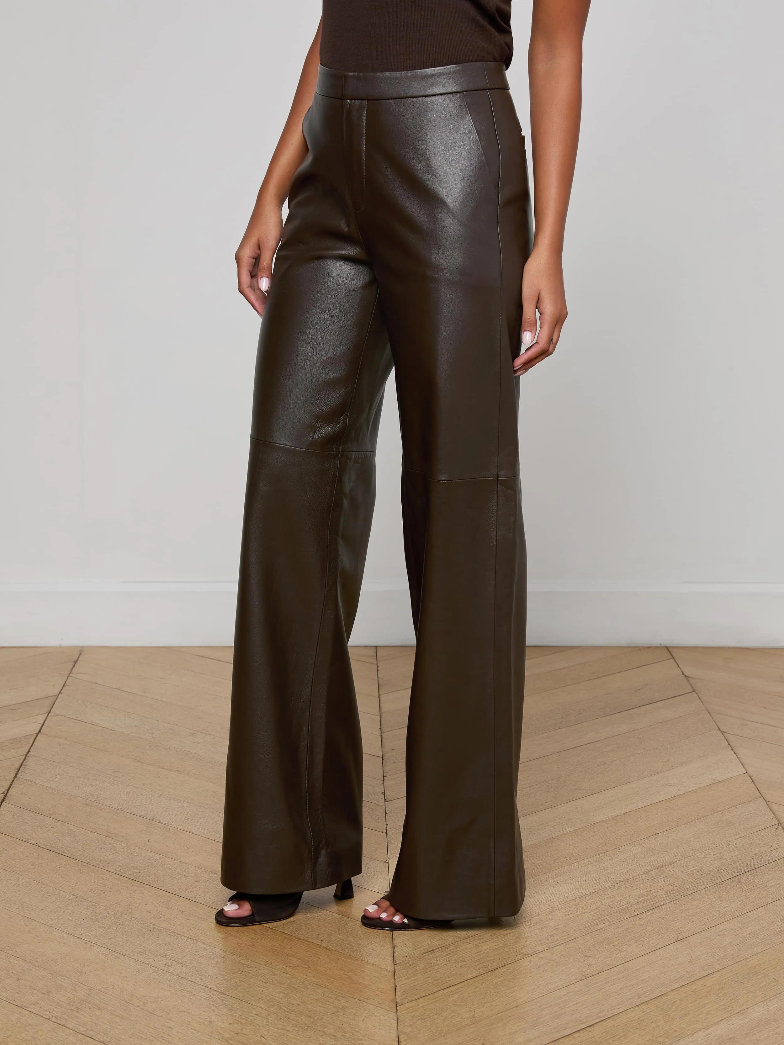 Livvy Leather Trouser sold by L'AGENCE product image thumbnail 3