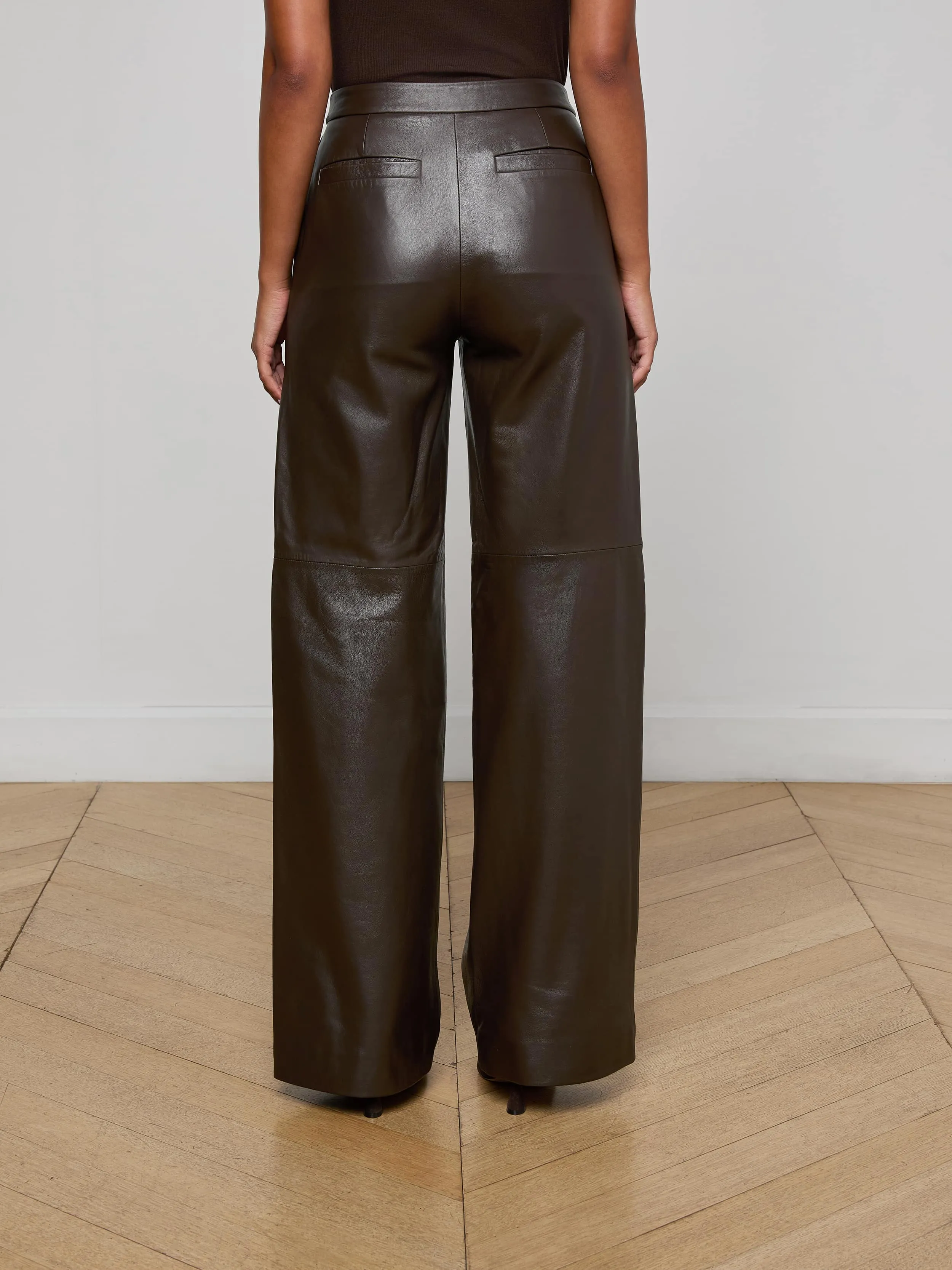 Livvy Leather Trouser sold by L'AGENCE product image thumbnail 4