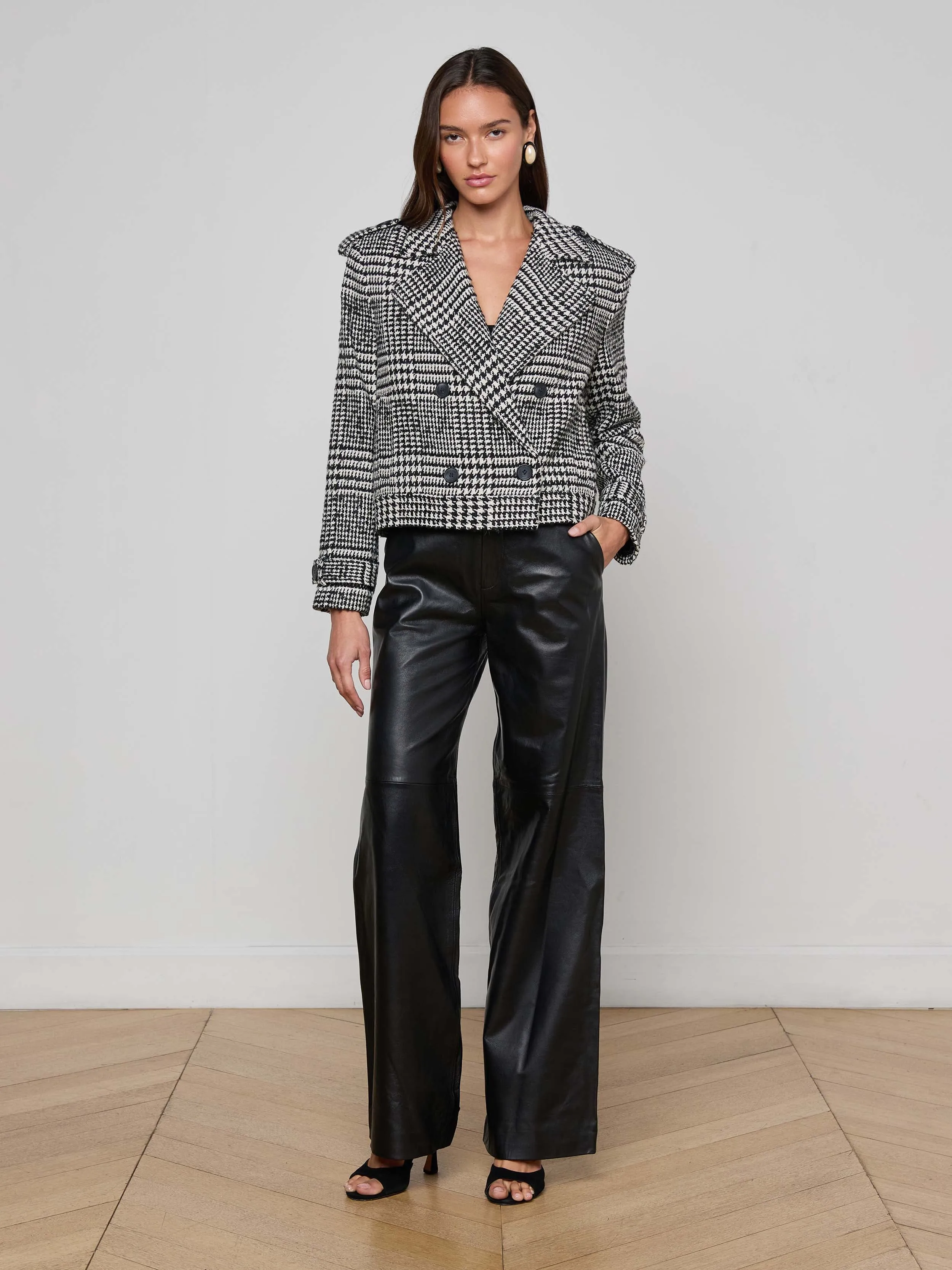 Xoey Cropped Trench Coat sold by L'AGENCE product image thumbnail 3