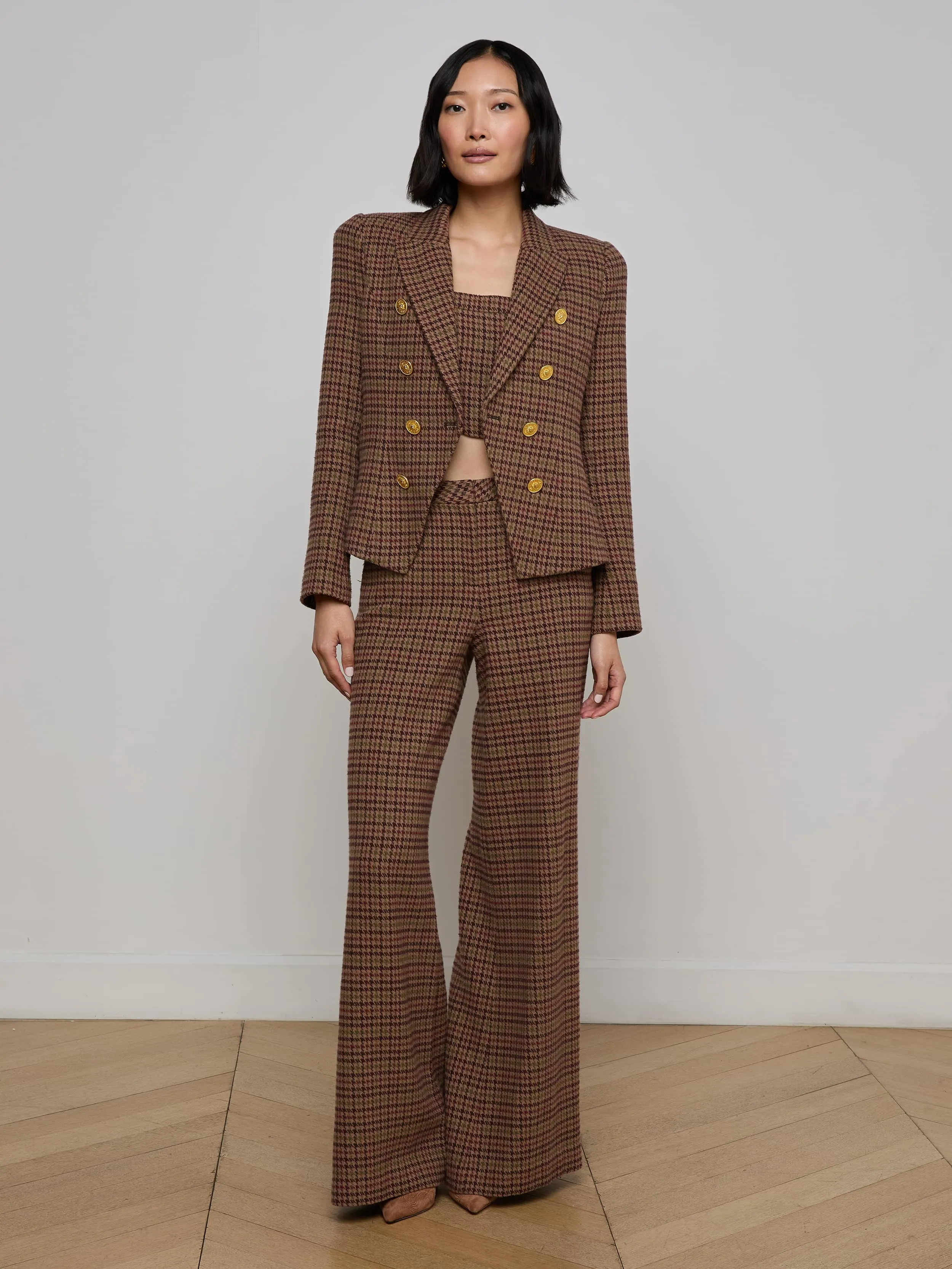 Bethany Houndstooth Blazer sold by L'AGENCE product image thumbnail 4