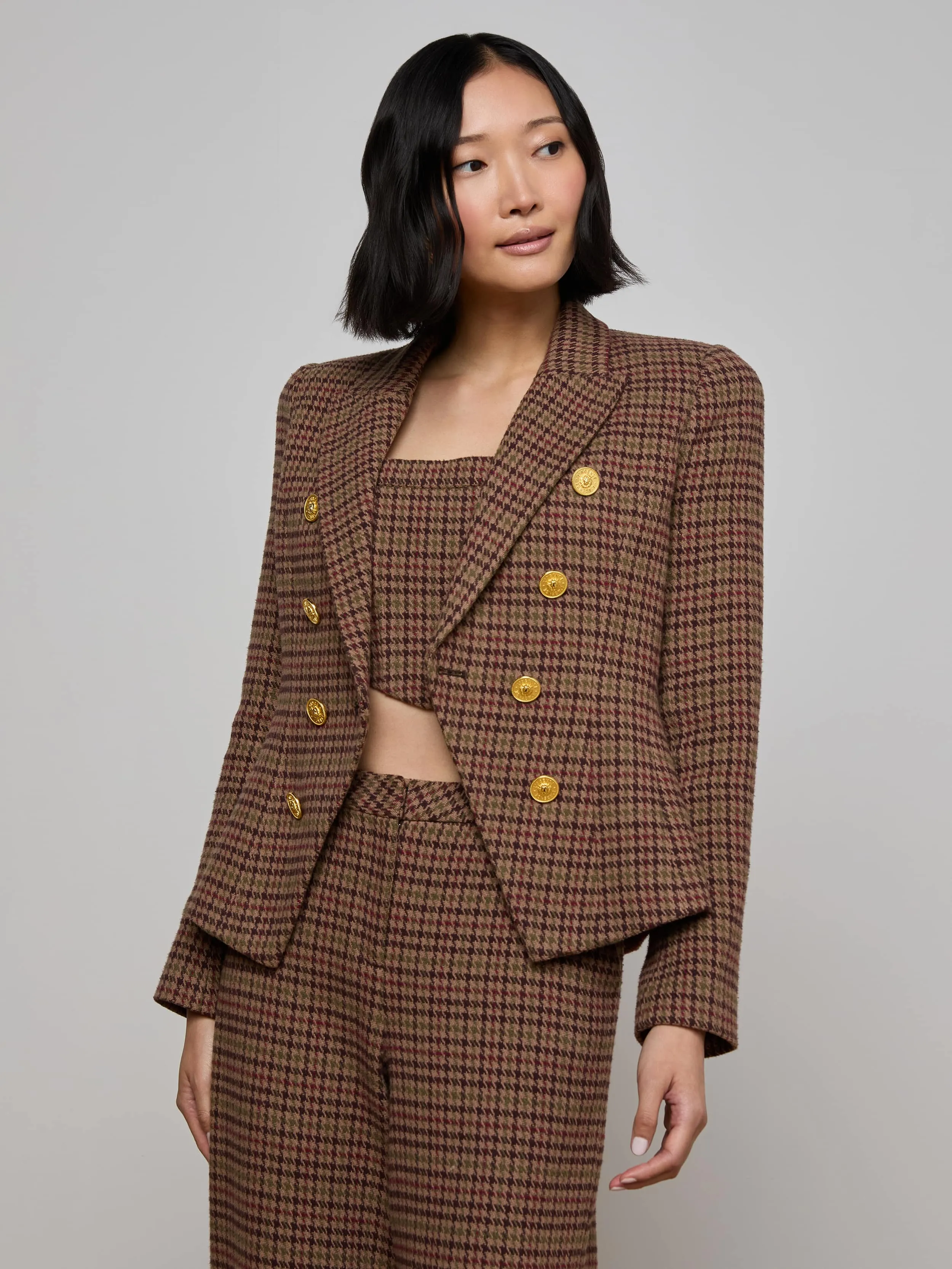 Bethany Houndstooth Blazer sold by L'AGENCE