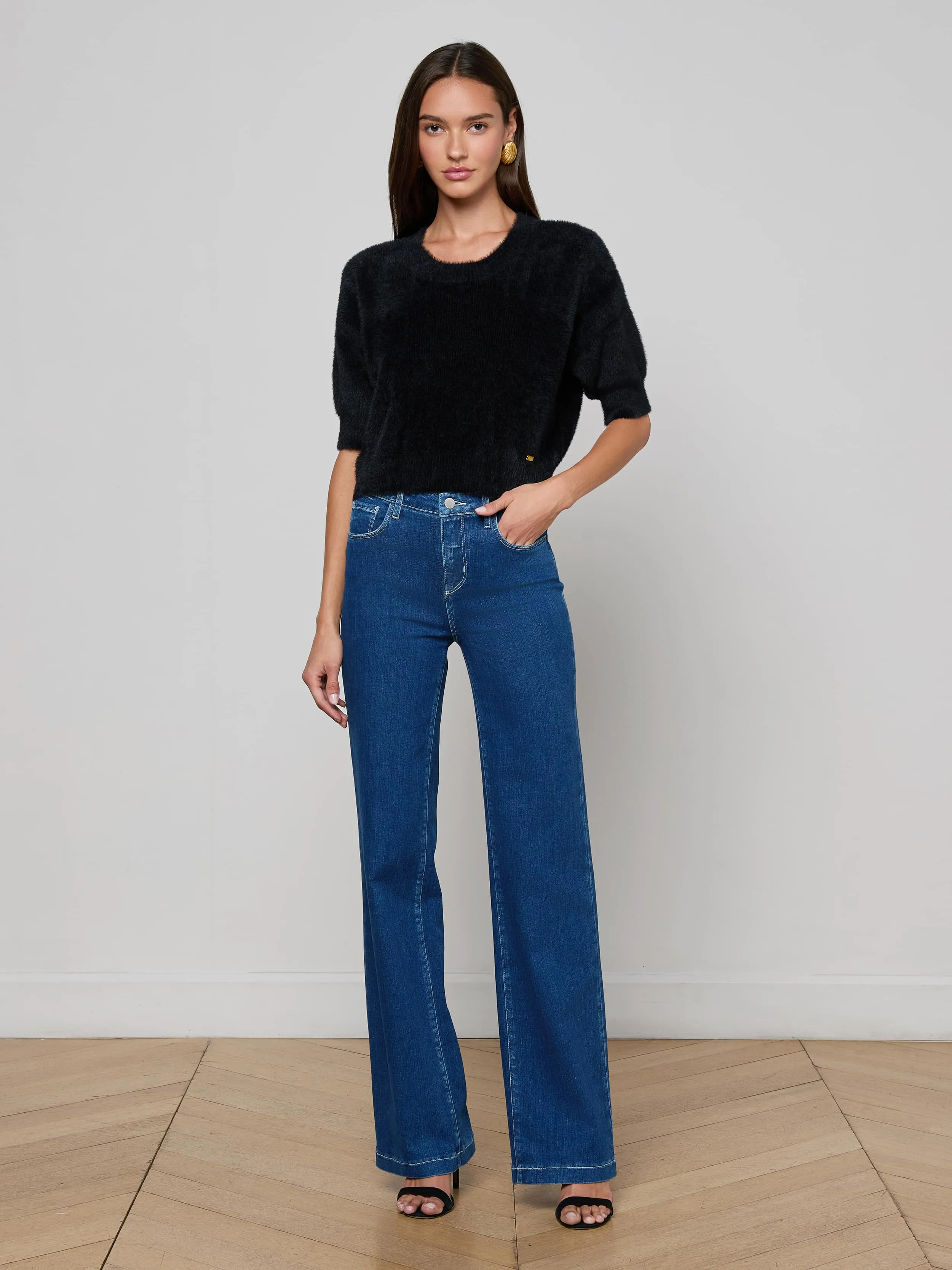 Guinevere Cropped Pullover sold by L'AGENCE product image thumbnail 3