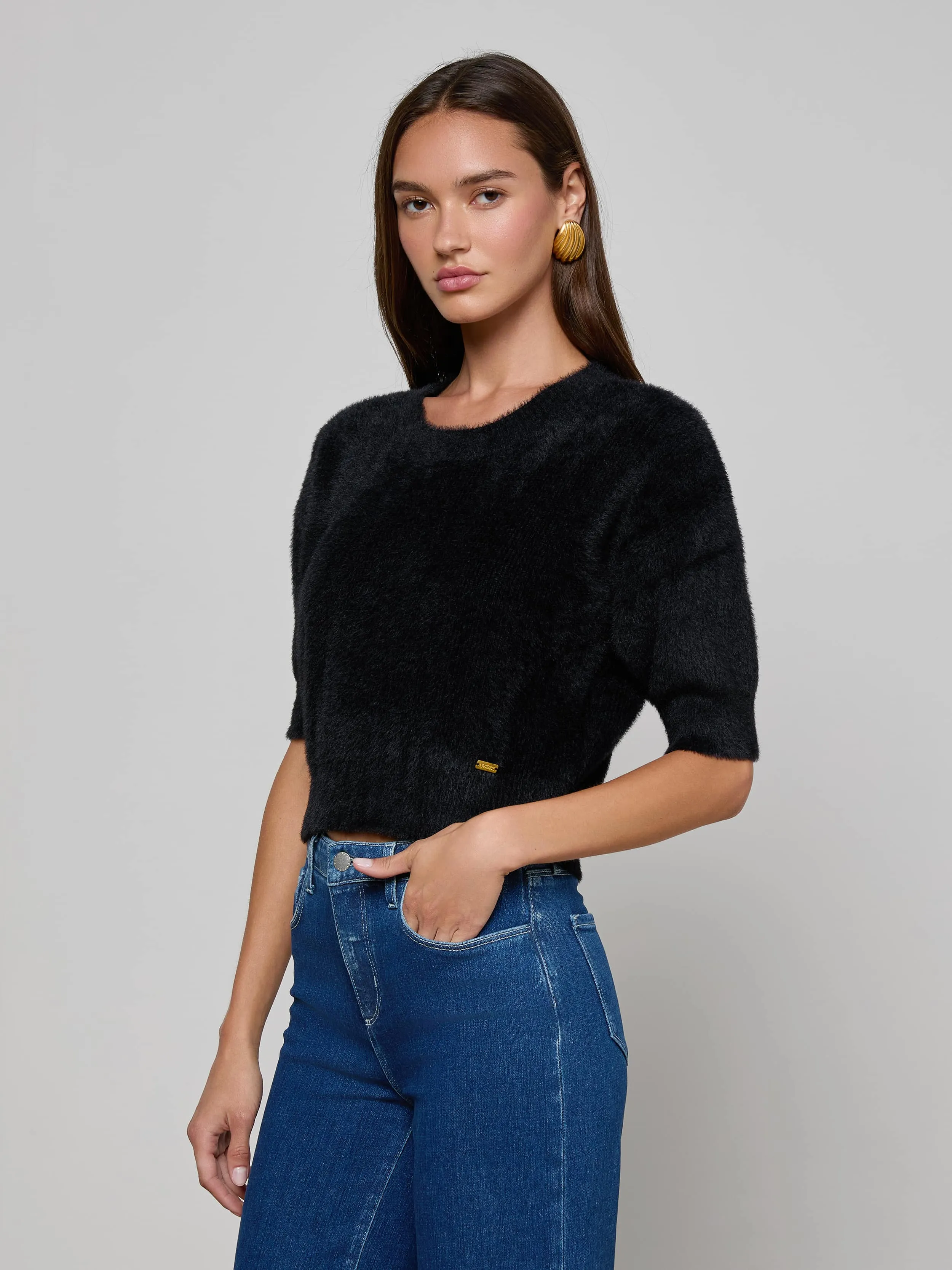 Guinevere Cropped Pullover sold by L'AGENCE product image thumbnail 2