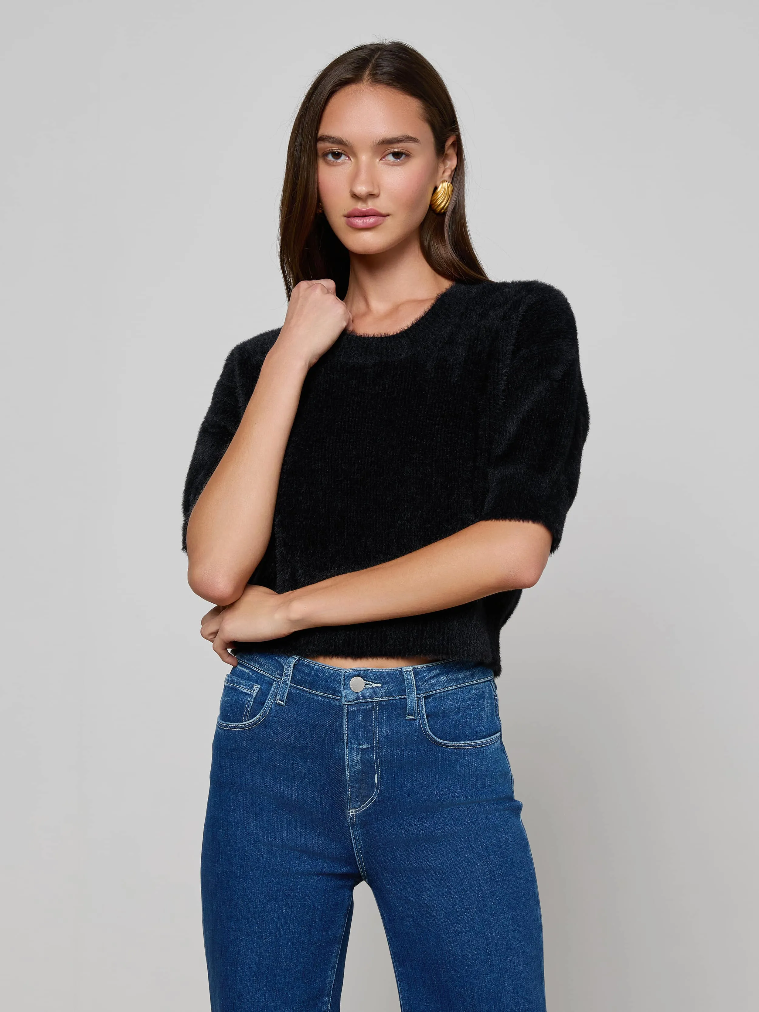 Guinevere Cropped Pullover sold by L'AGENCE