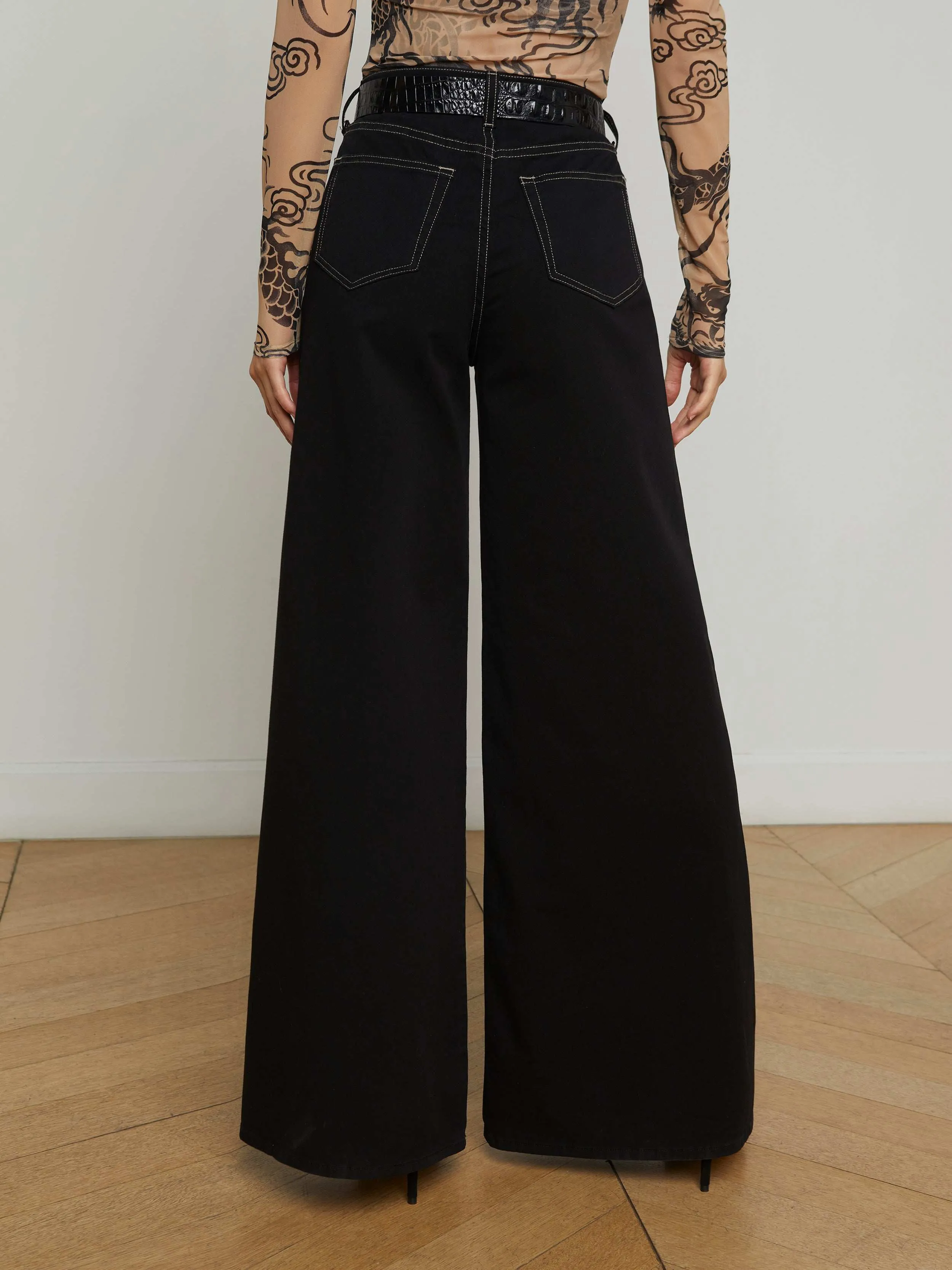 Beau Wide-Leg Jean sold by L'AGENCE product image thumbnail 4