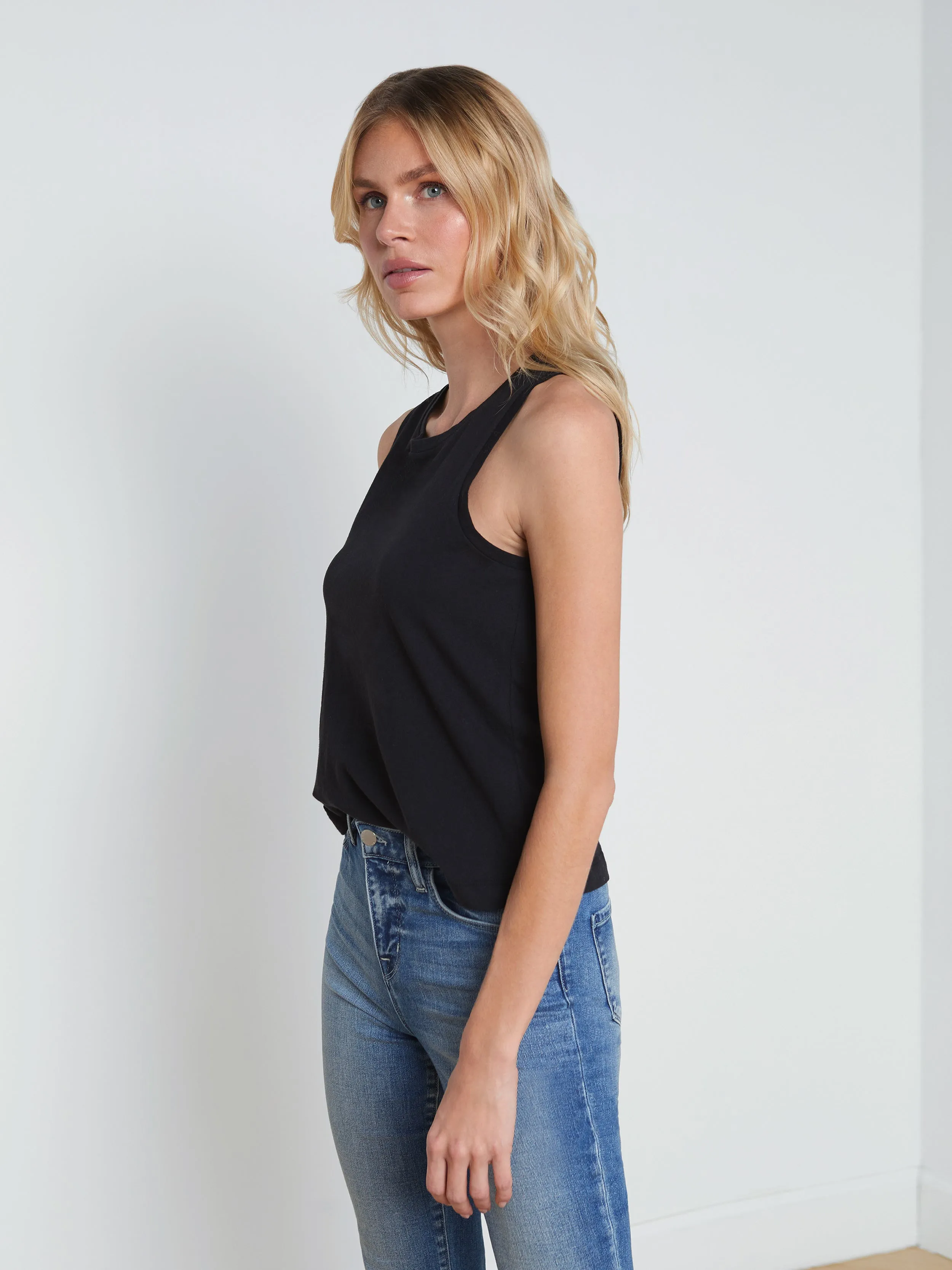 Mikaela Cotton Tank sold by L'AGENCE product image thumbnail 2