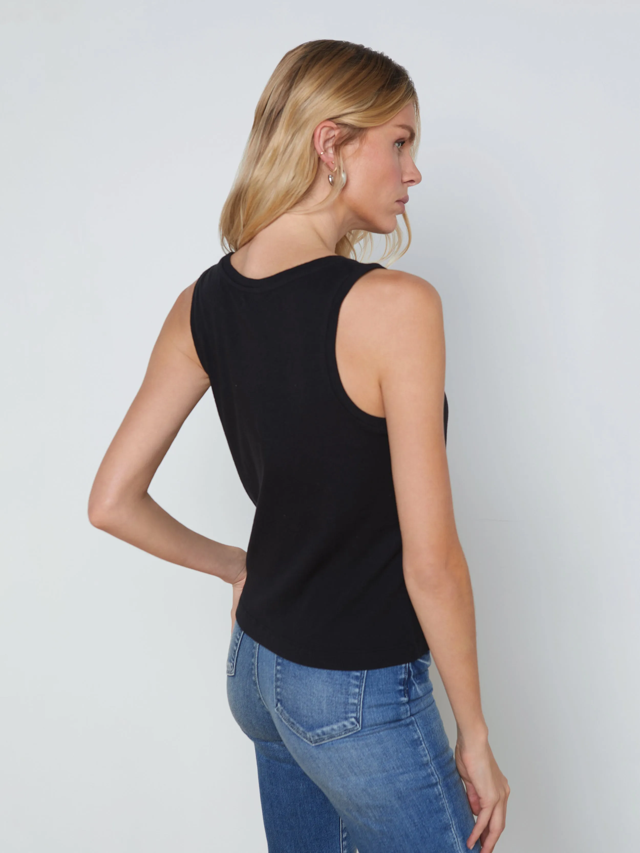Mikaela Cotton Tank sold by L'AGENCE product image thumbnail 4