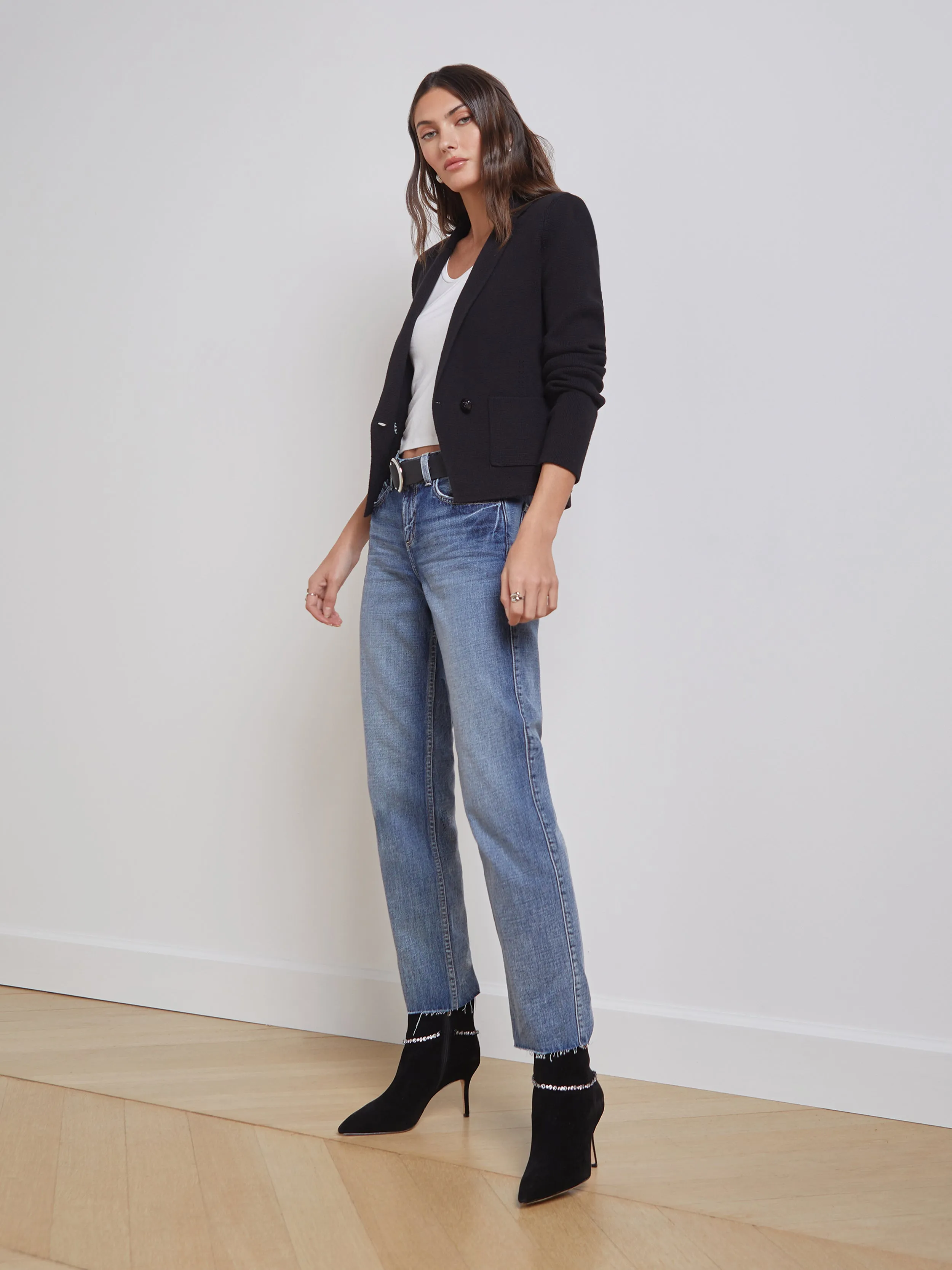 Sofia Knit Blazer sold by L'AGENCE product image thumbnail 2