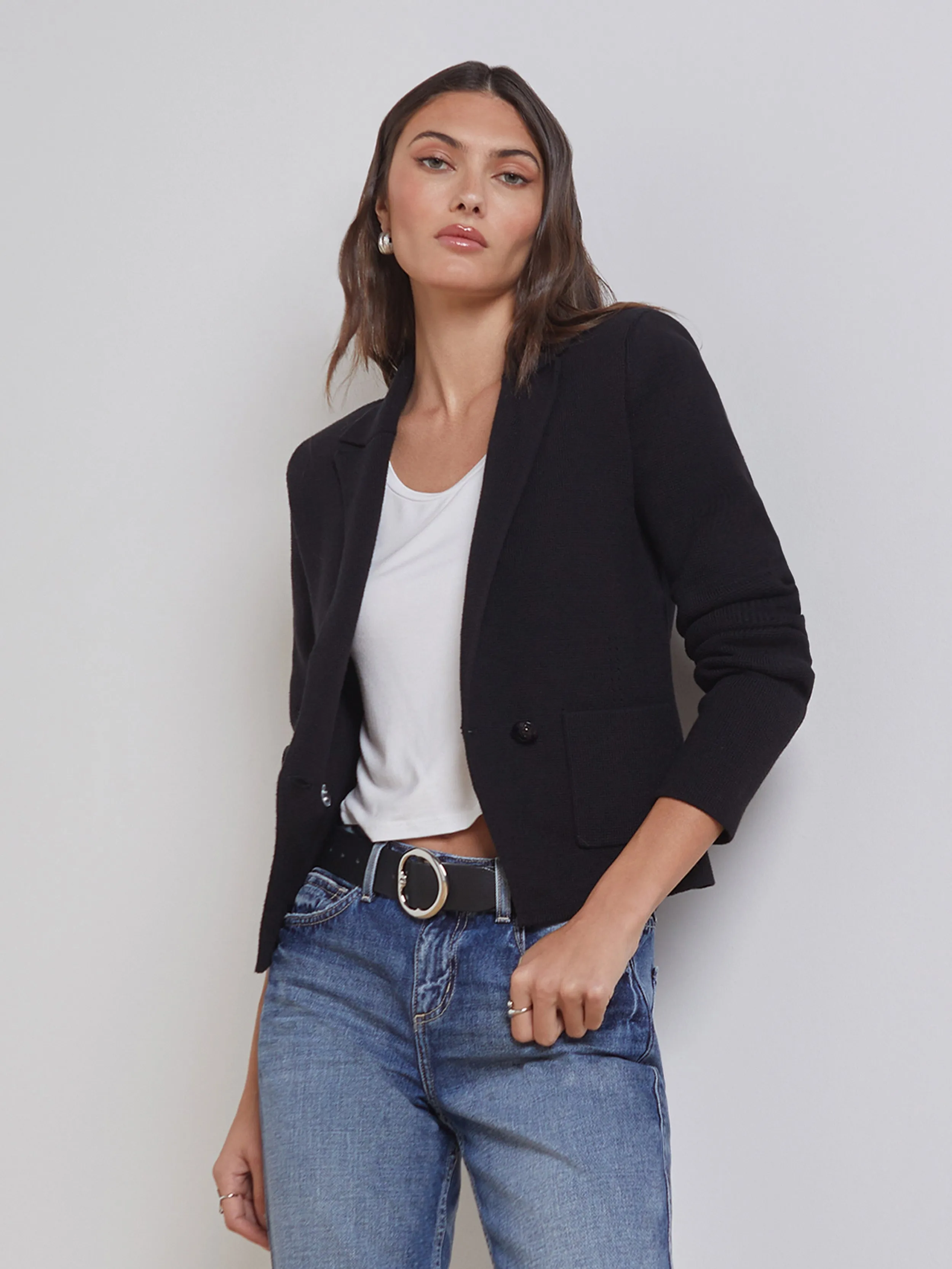 Sofia Knit Blazer sold by L'AGENCE