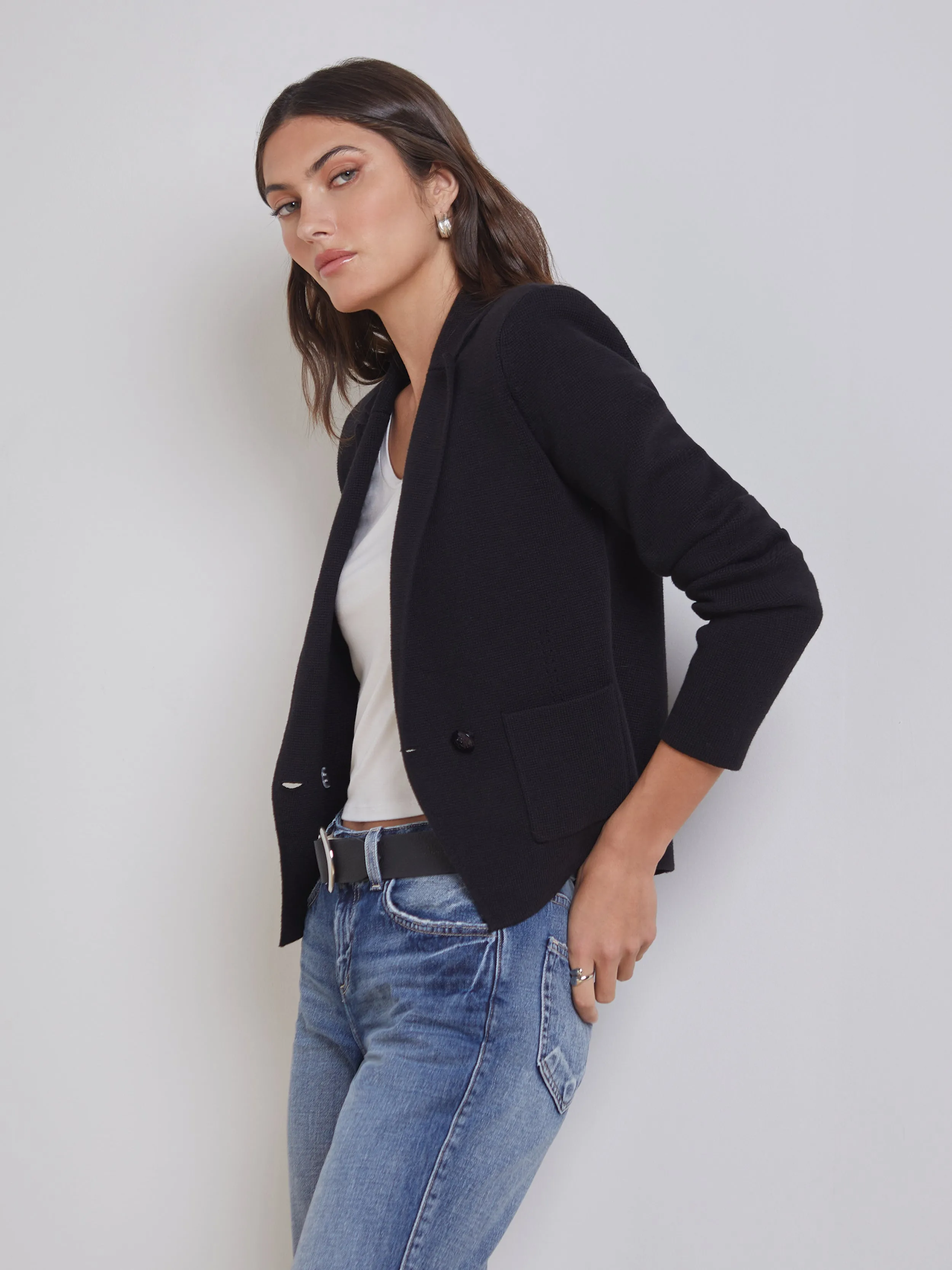 Sofia Knit Blazer sold by L'AGENCE product image thumbnail 4