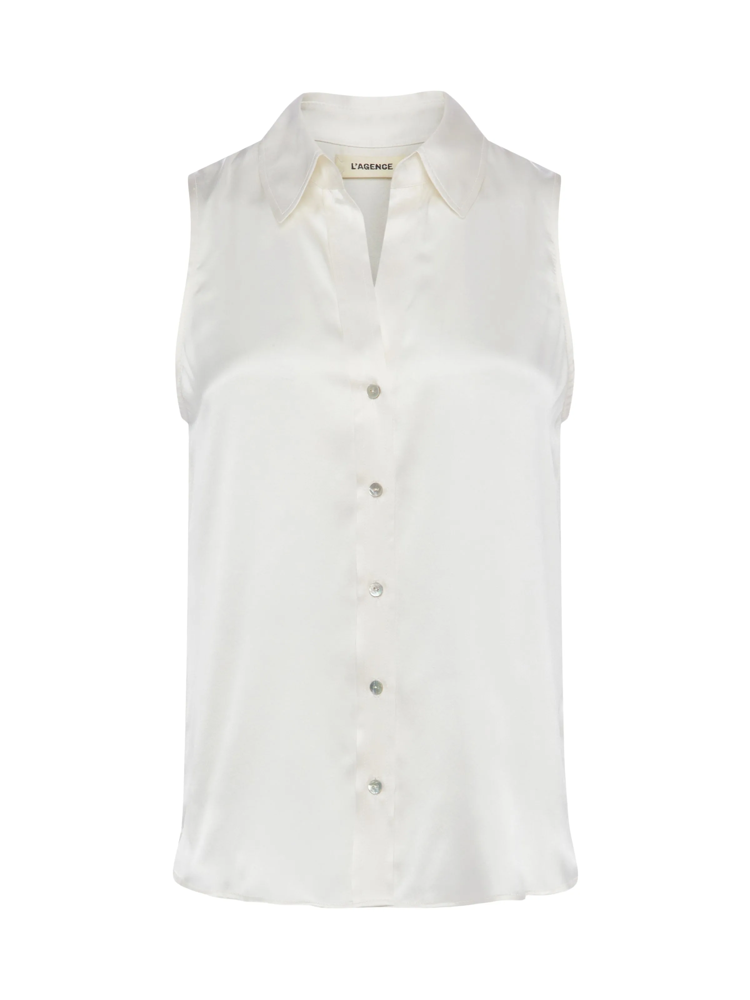 Emmy Sleeveless Silk Blouse sold by L'AGENCE product image thumbnail 5