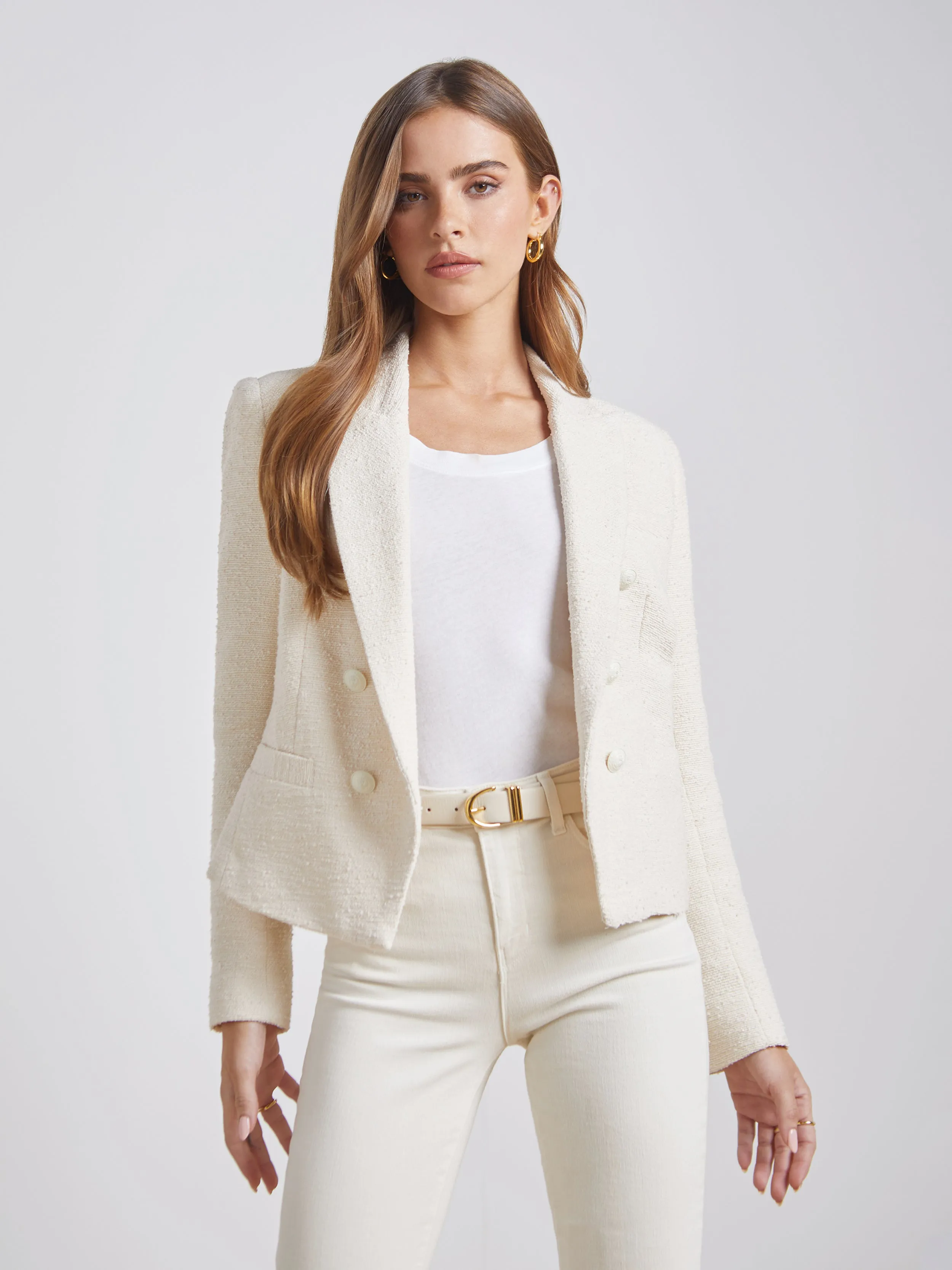 Brooke Open-Front Blazer sold by L'AGENCE