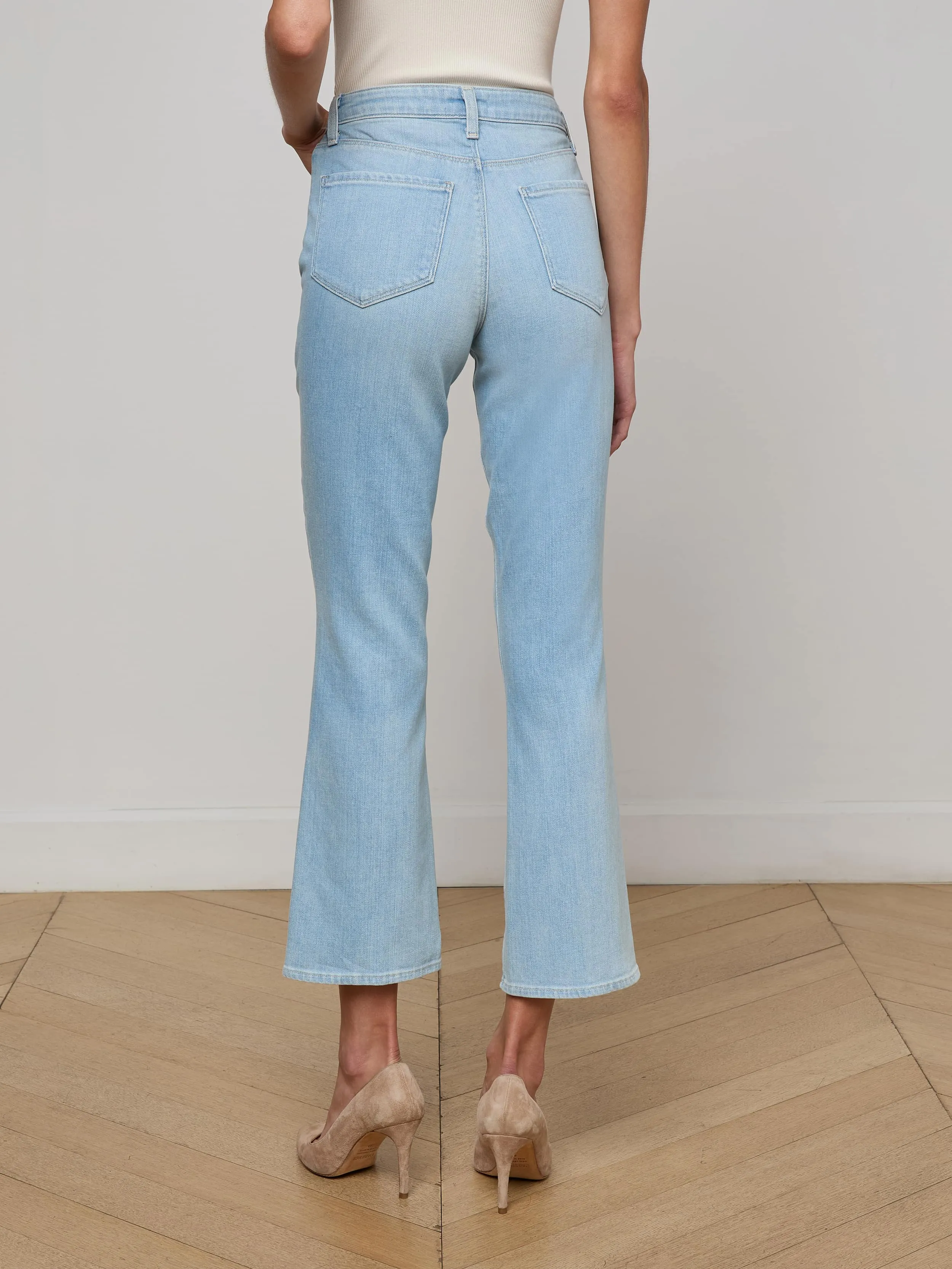 Noya Cropped Slim Flare Jean sold by L'AGENCE product image thumbnail 5