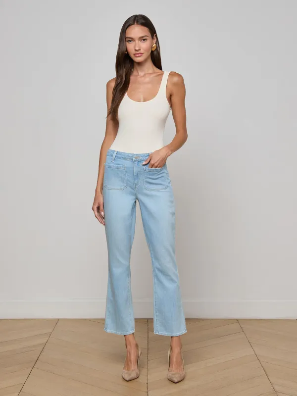 Noya Cropped Slim Flare Jean sold by L'AGENCE