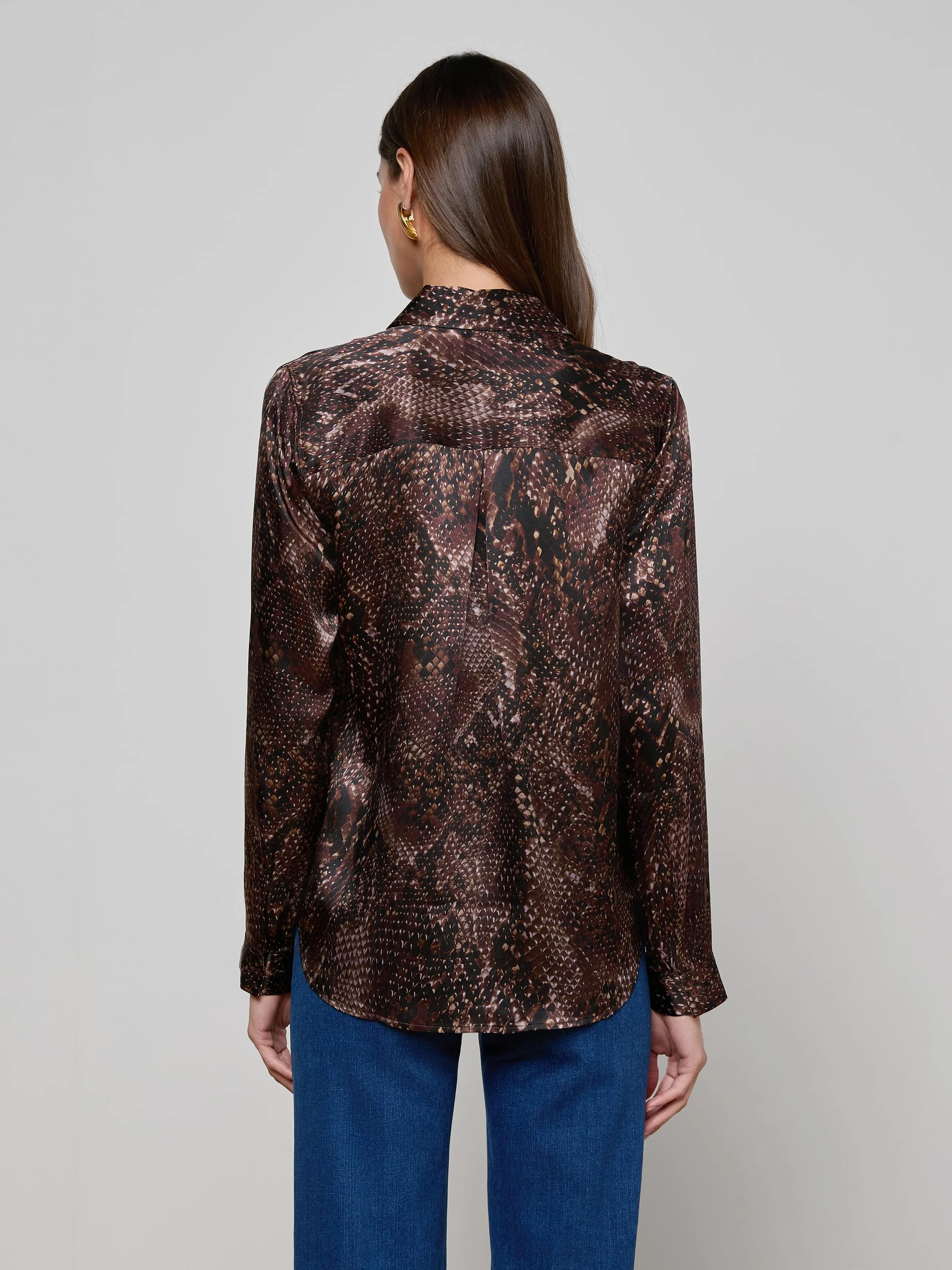 Tyler Silk Blouse sold by L'AGENCE product image thumbnail 4