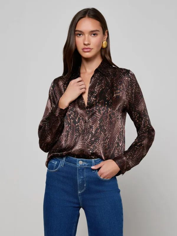 Tyler Silk Blouse sold by L'AGENCE