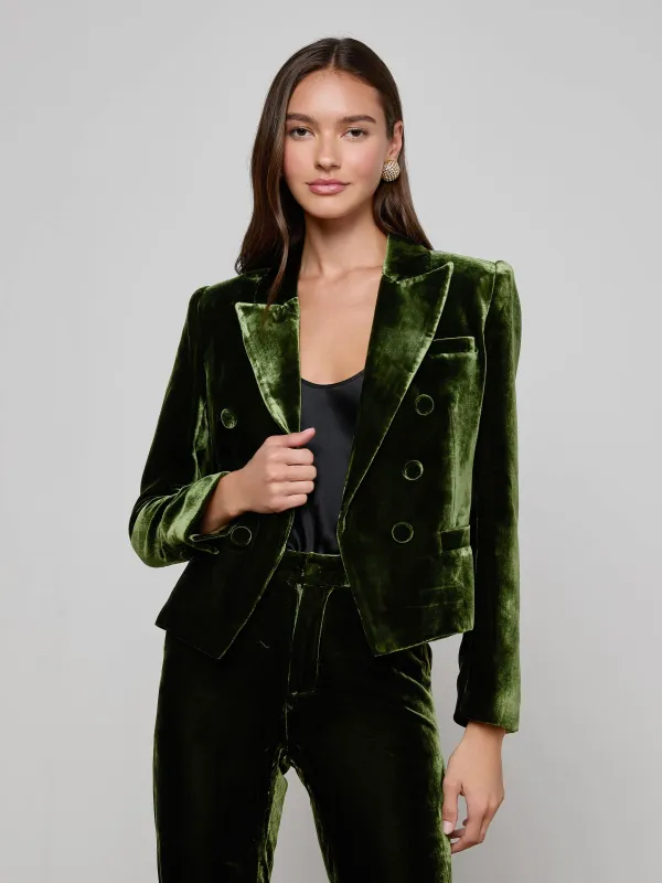 Brooke Velvet Blazer sold by L'AGENCE