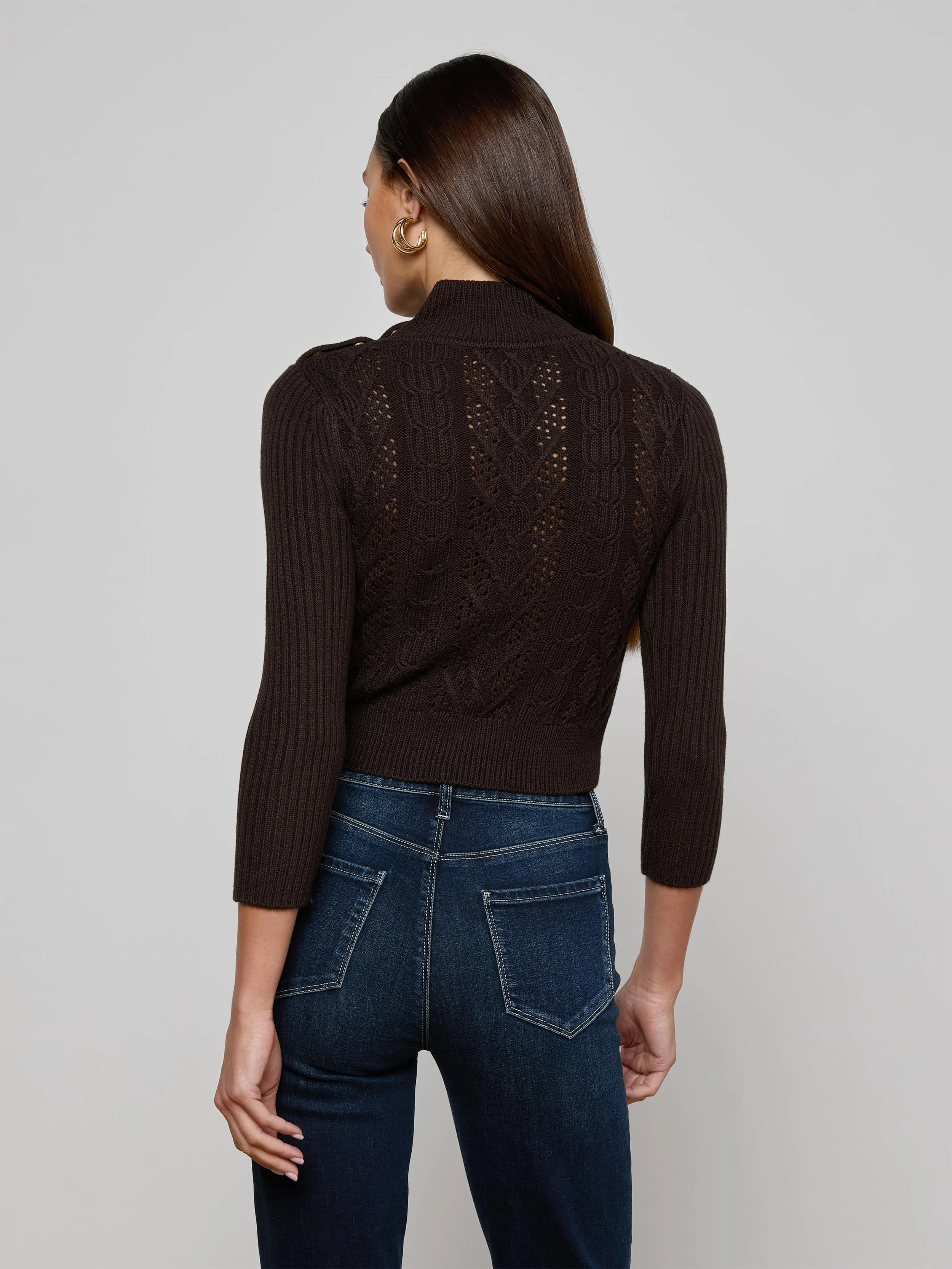Kamdyn Cropped Sweater sold by L'AGENCE product image thumbnail 4