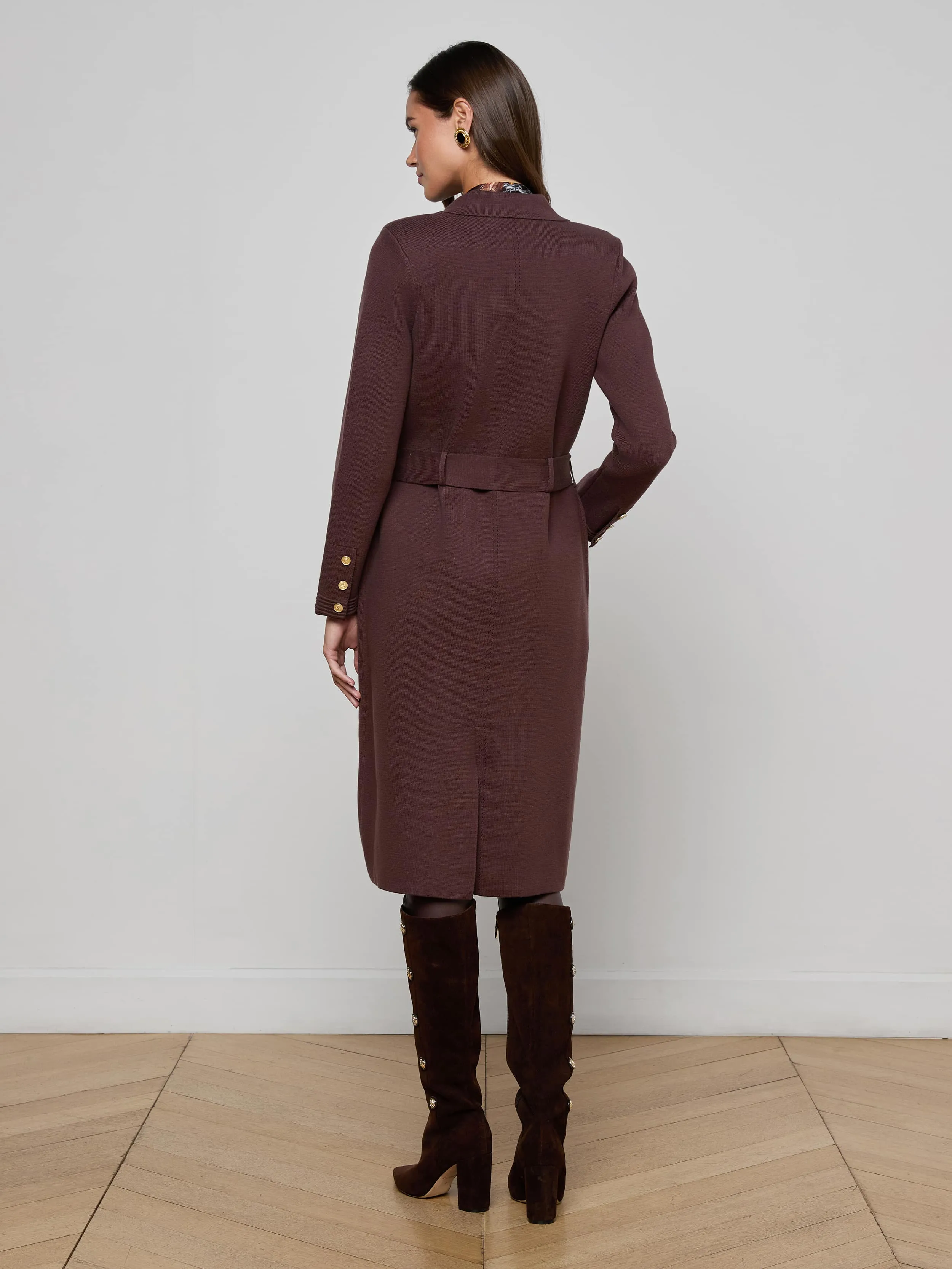Isabel Knit Coat sold by L'AGENCE product image thumbnail 3