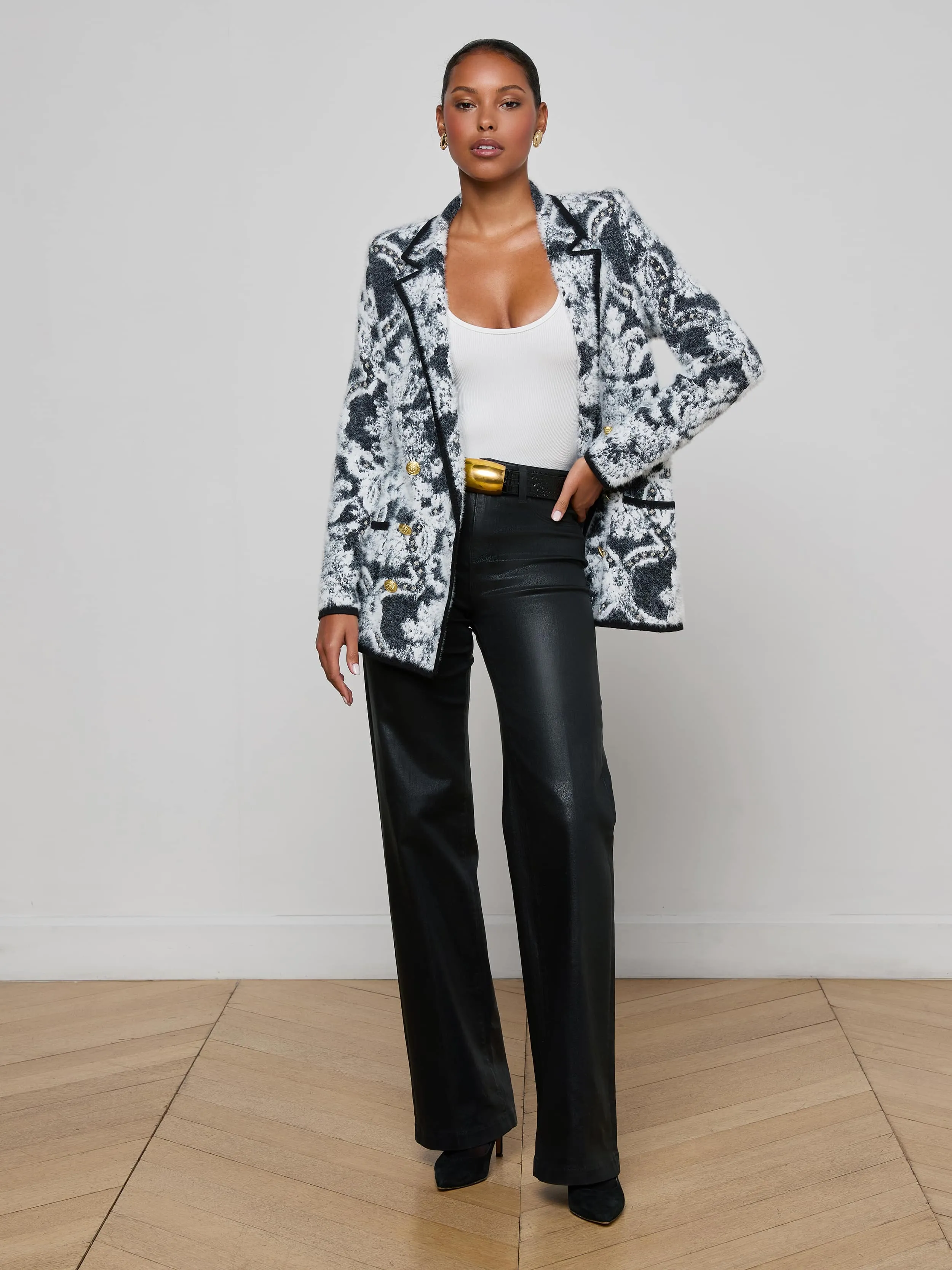 Eileen Jacquard Knit Blazer sold by L'AGENCE product image thumbnail 3