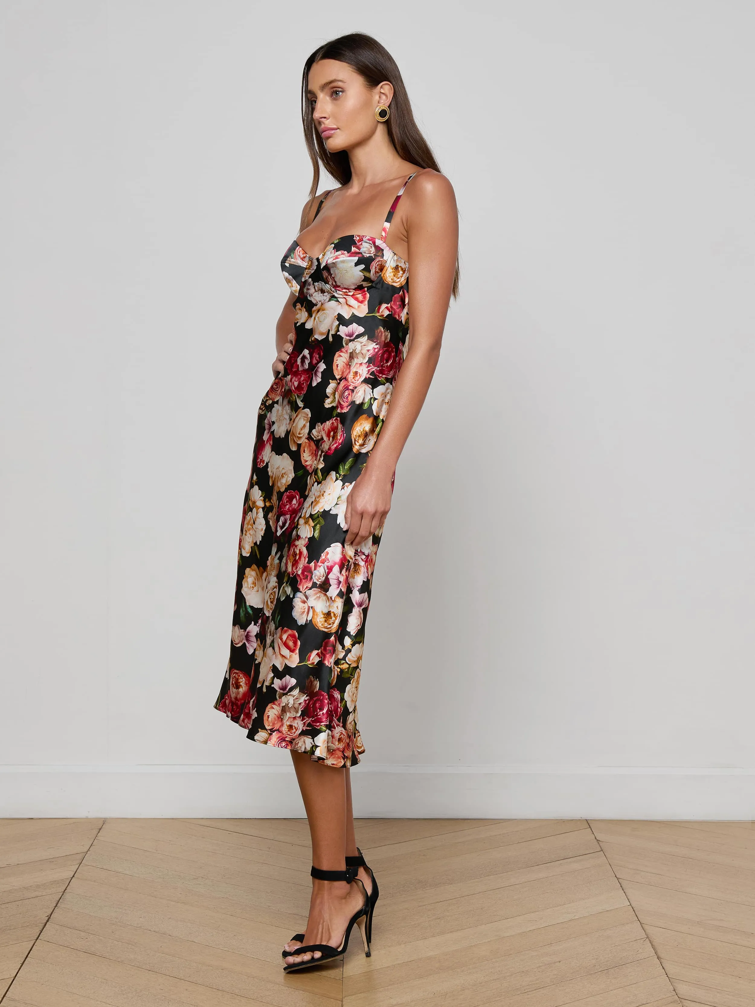 Solay Silk Slip Dress sold by L'AGENCE product image thumbnail 2
