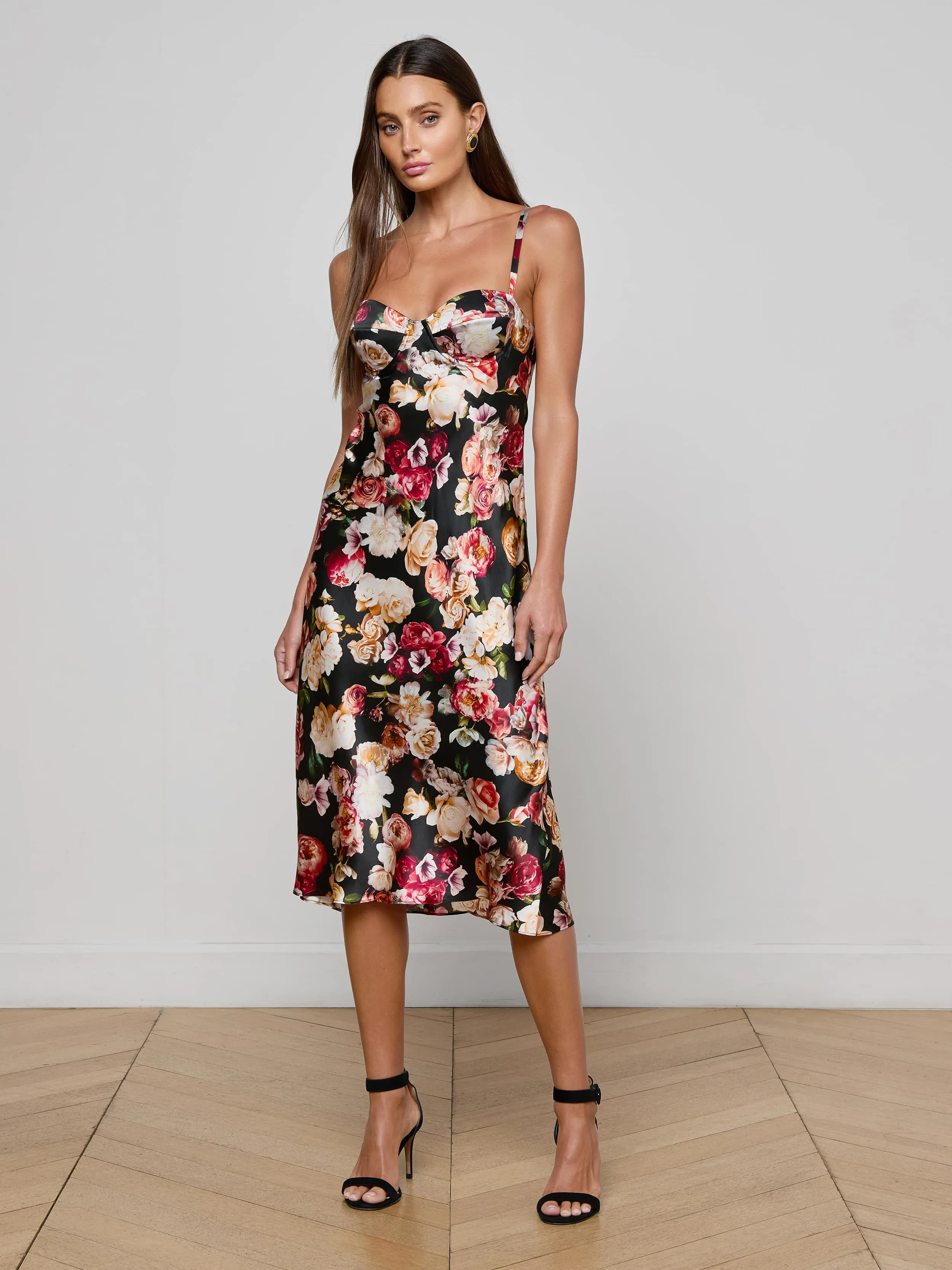 Solay Silk Slip Dress sold by L'AGENCE