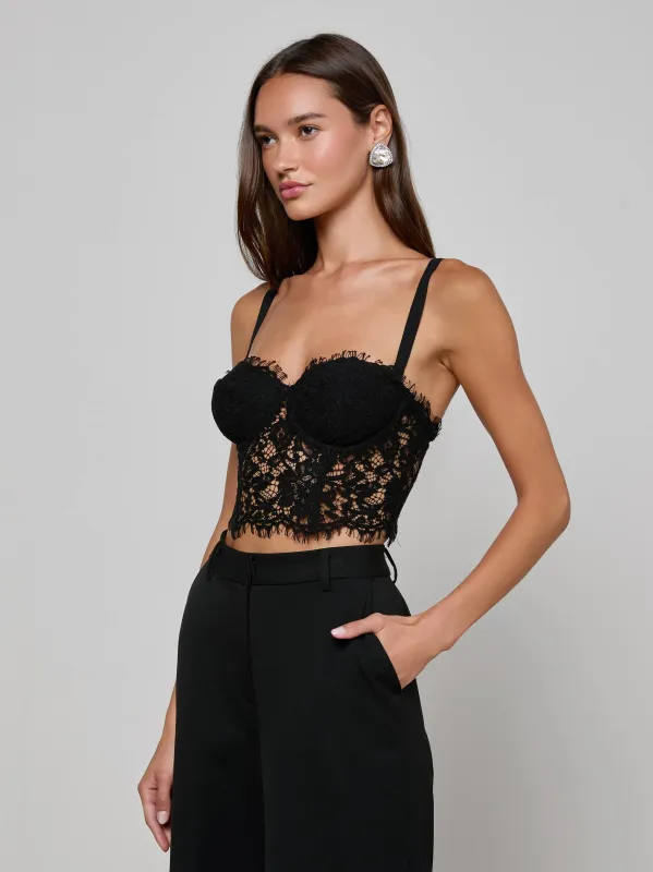 Raquel Lace Bustier sold by L'AGENCE