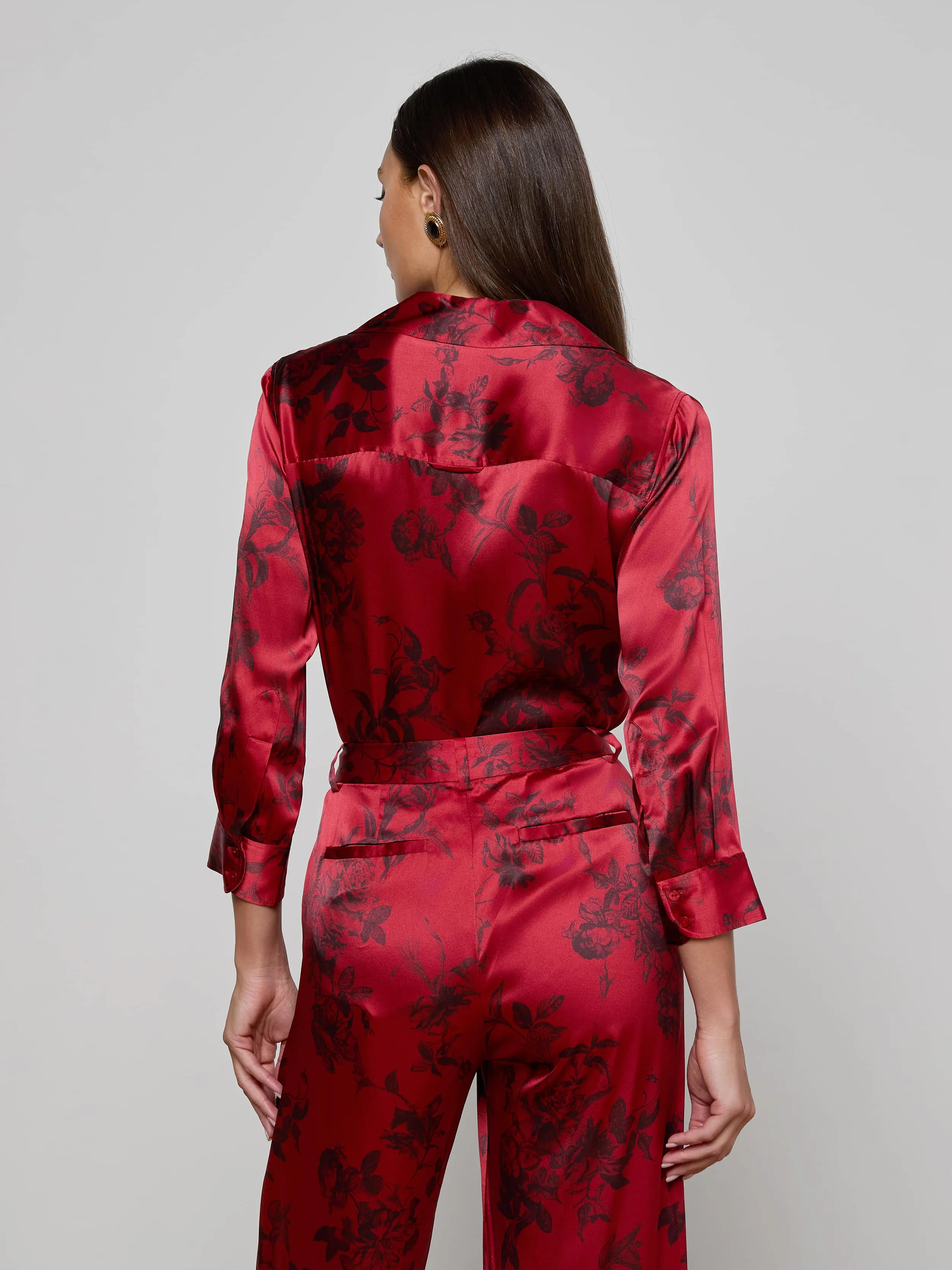 Dani Silk Blouse sold by L'AGENCE product image thumbnail 4