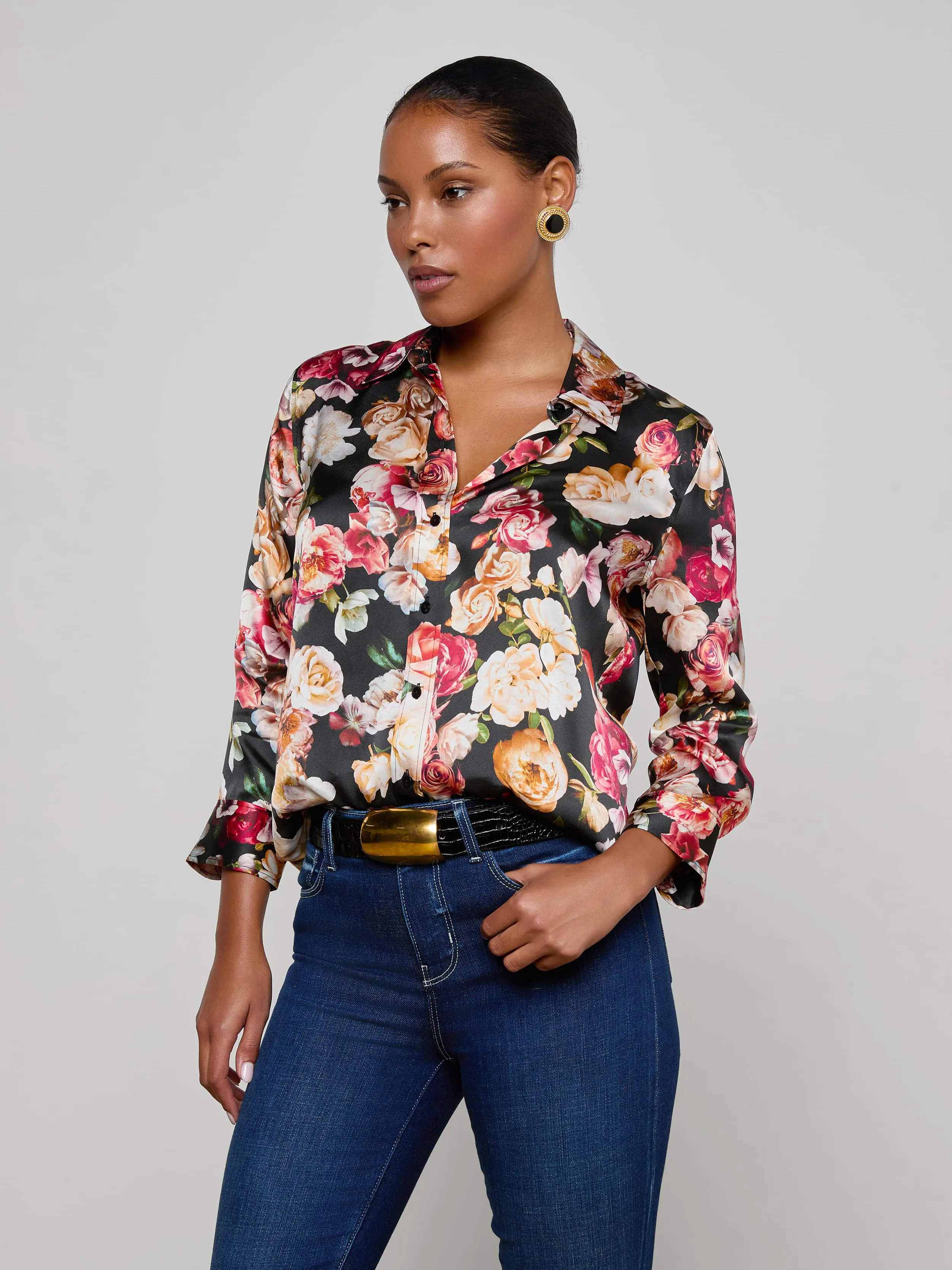 Dani Silk Blouse sold by L'AGENCE product image thumbnail 2