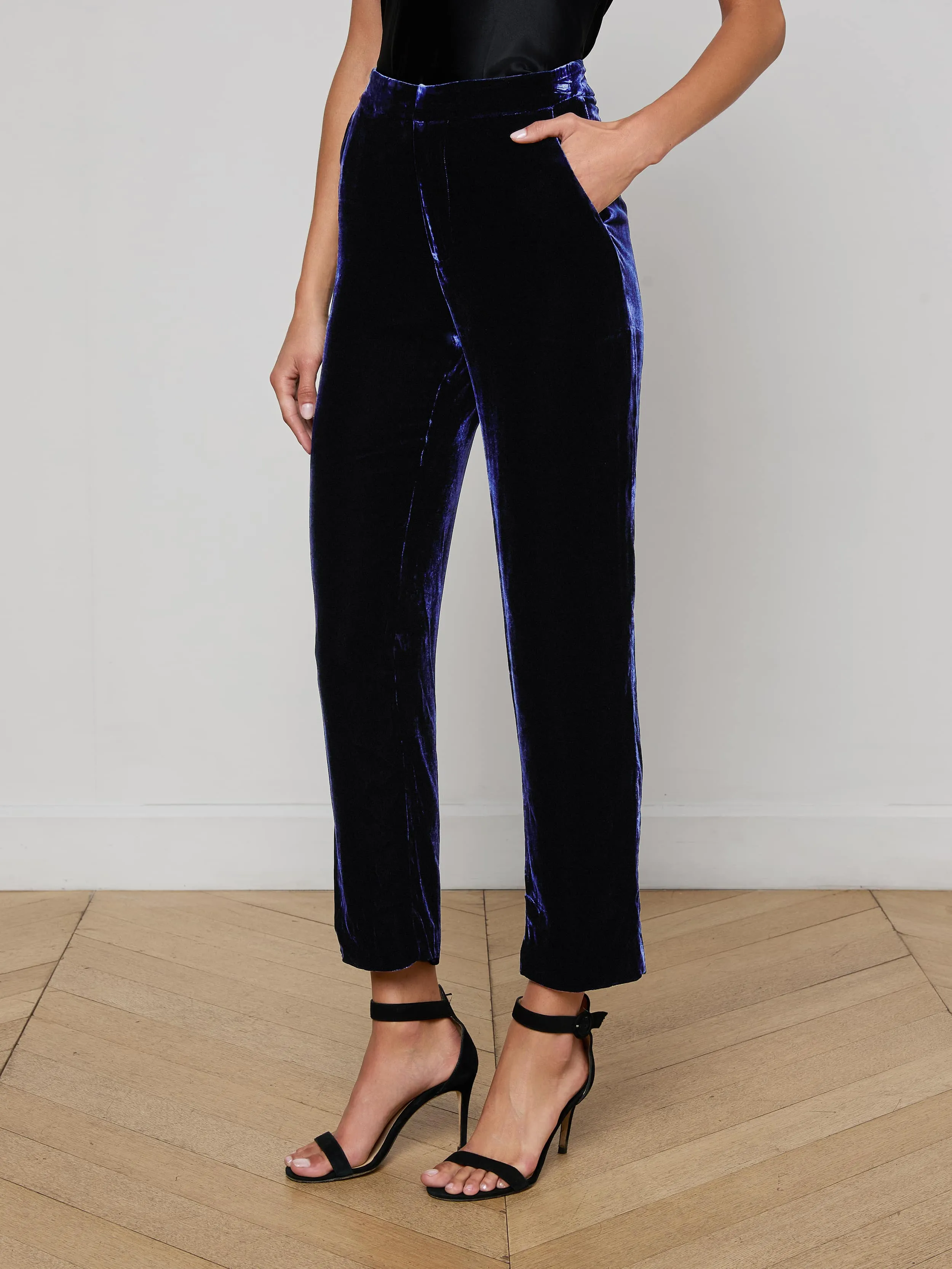 Rebel Velvet Trouser sold by L'AGENCE product image thumbnail 3