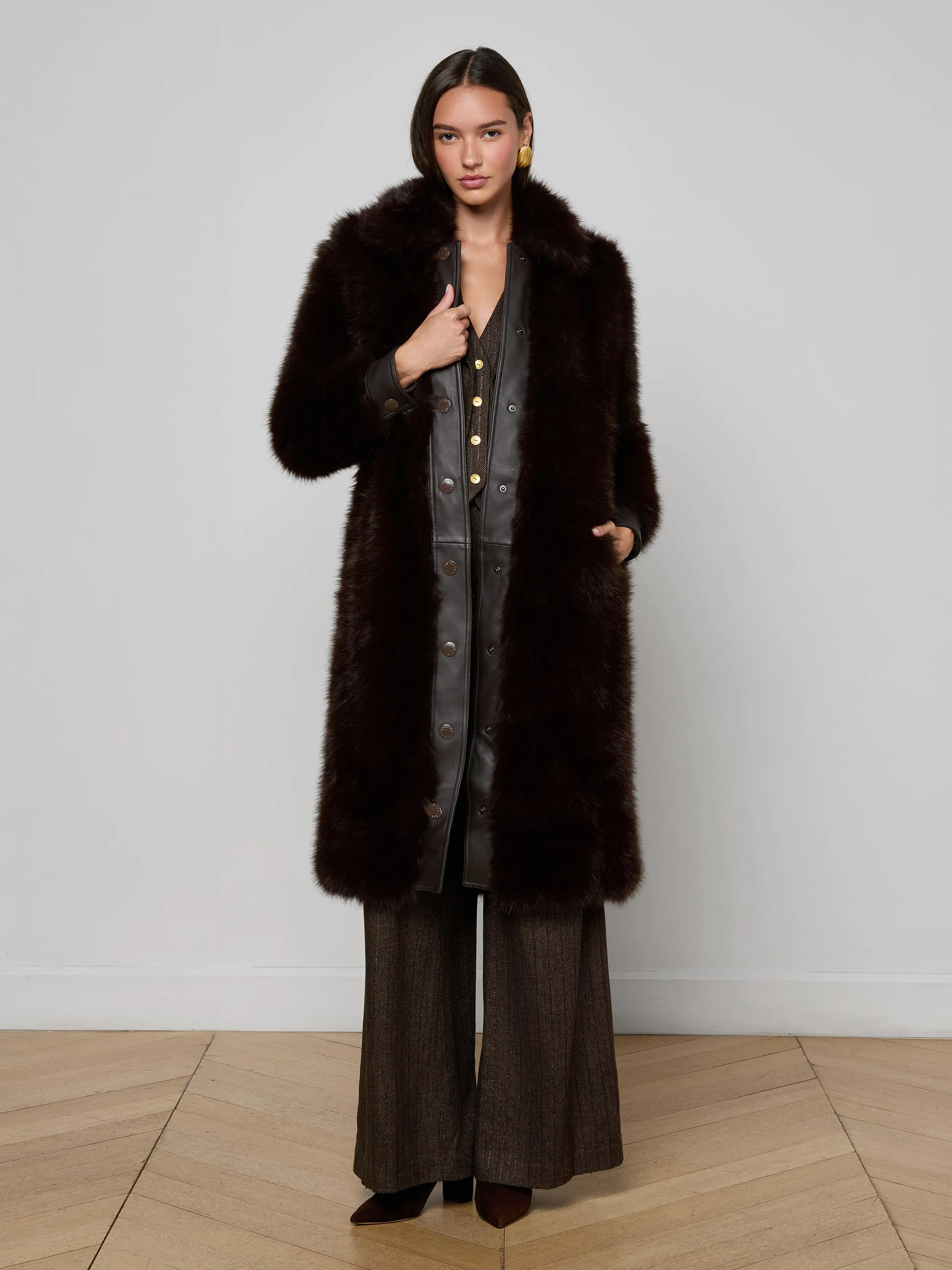 Irisa Faux Fur Coat sold by L'AGENCE