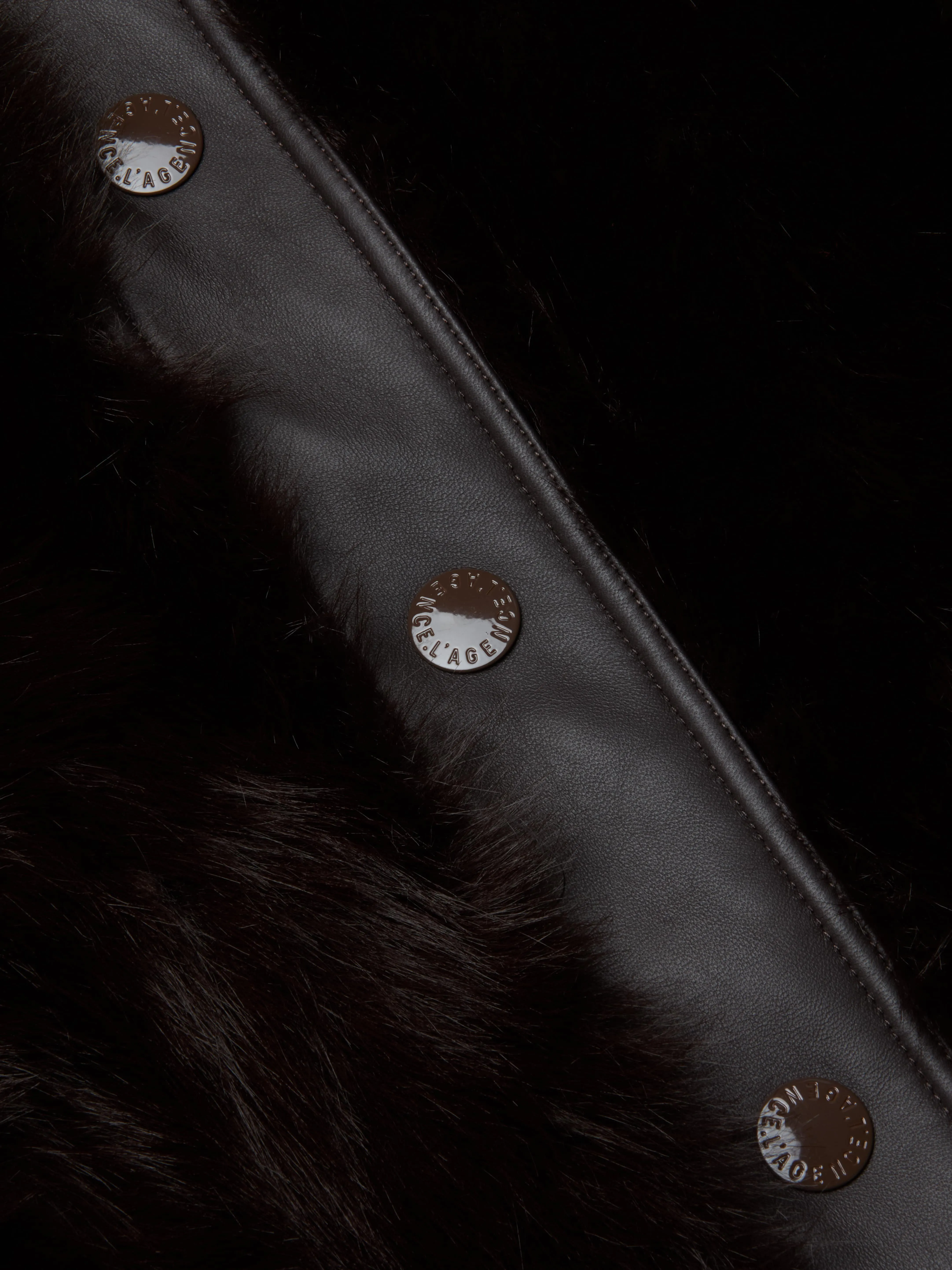 Irisa Faux Fur Coat sold by L'AGENCE product image thumbnail 4