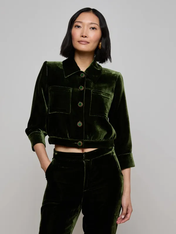 Jia Velvet Jacket sold by L'AGENCE