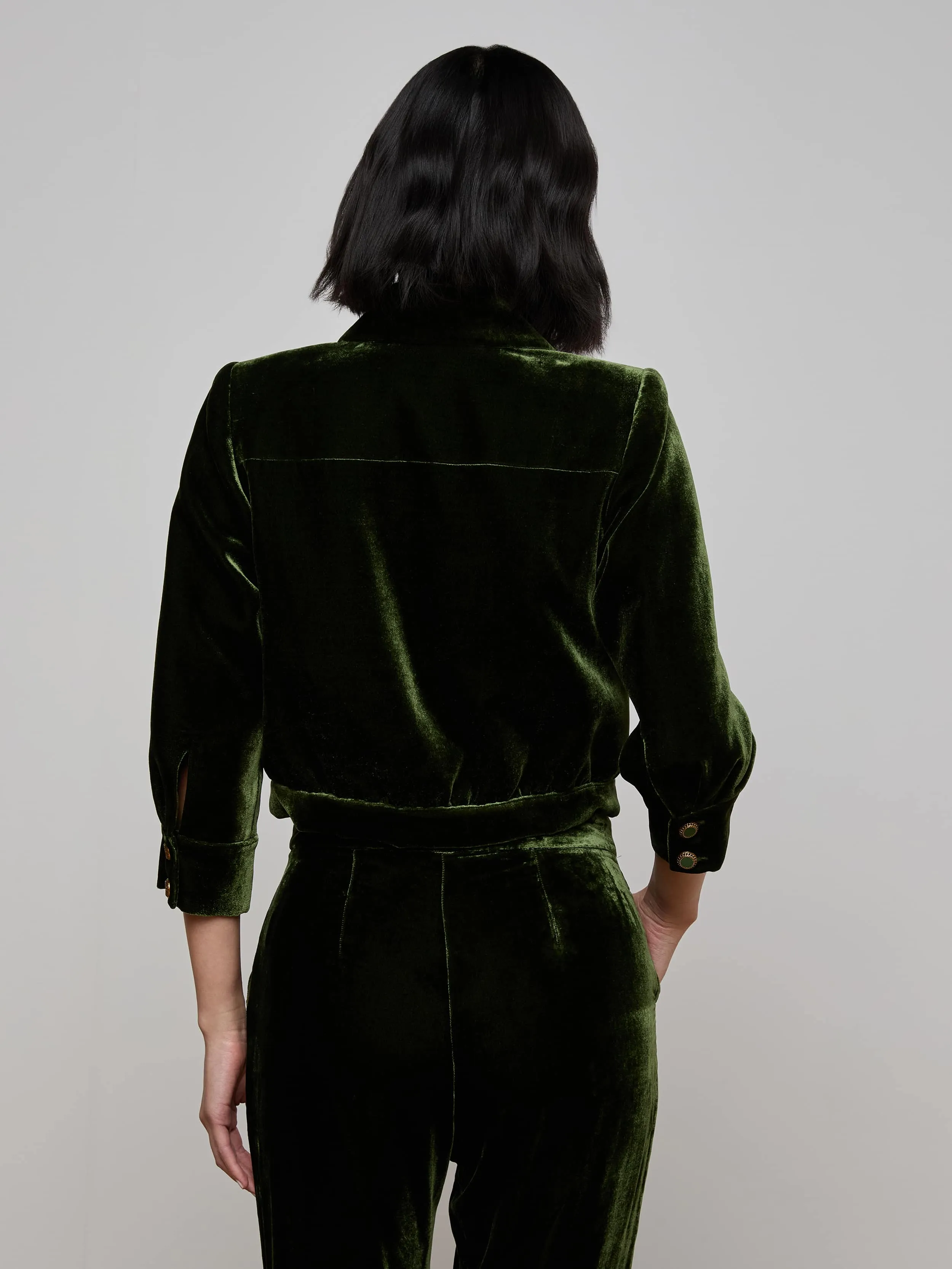Jia Velvet Jacket sold by L'AGENCE product image thumbnail 5