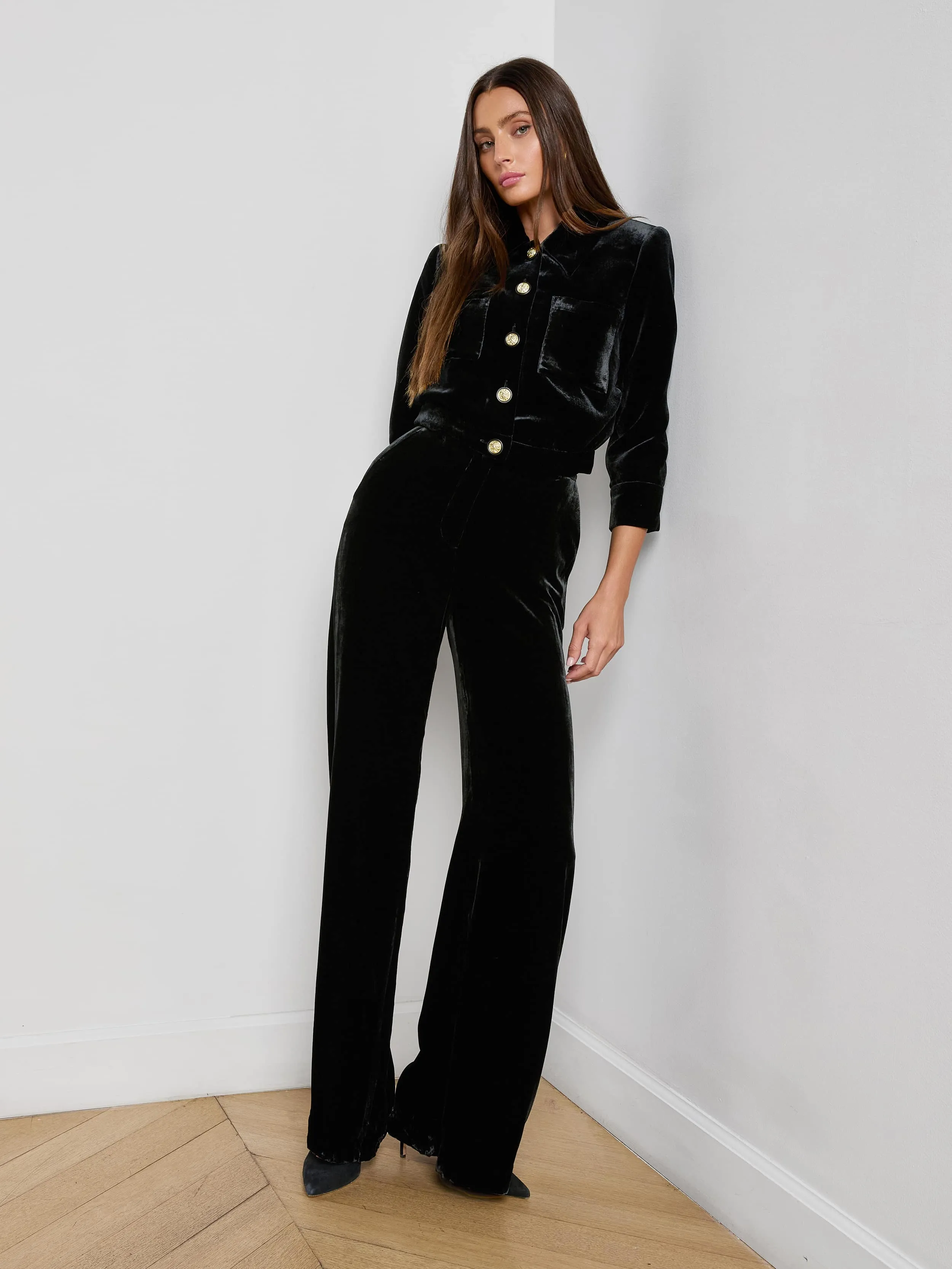 Jia Velvet Jacket sold by L'AGENCE product image thumbnail 5