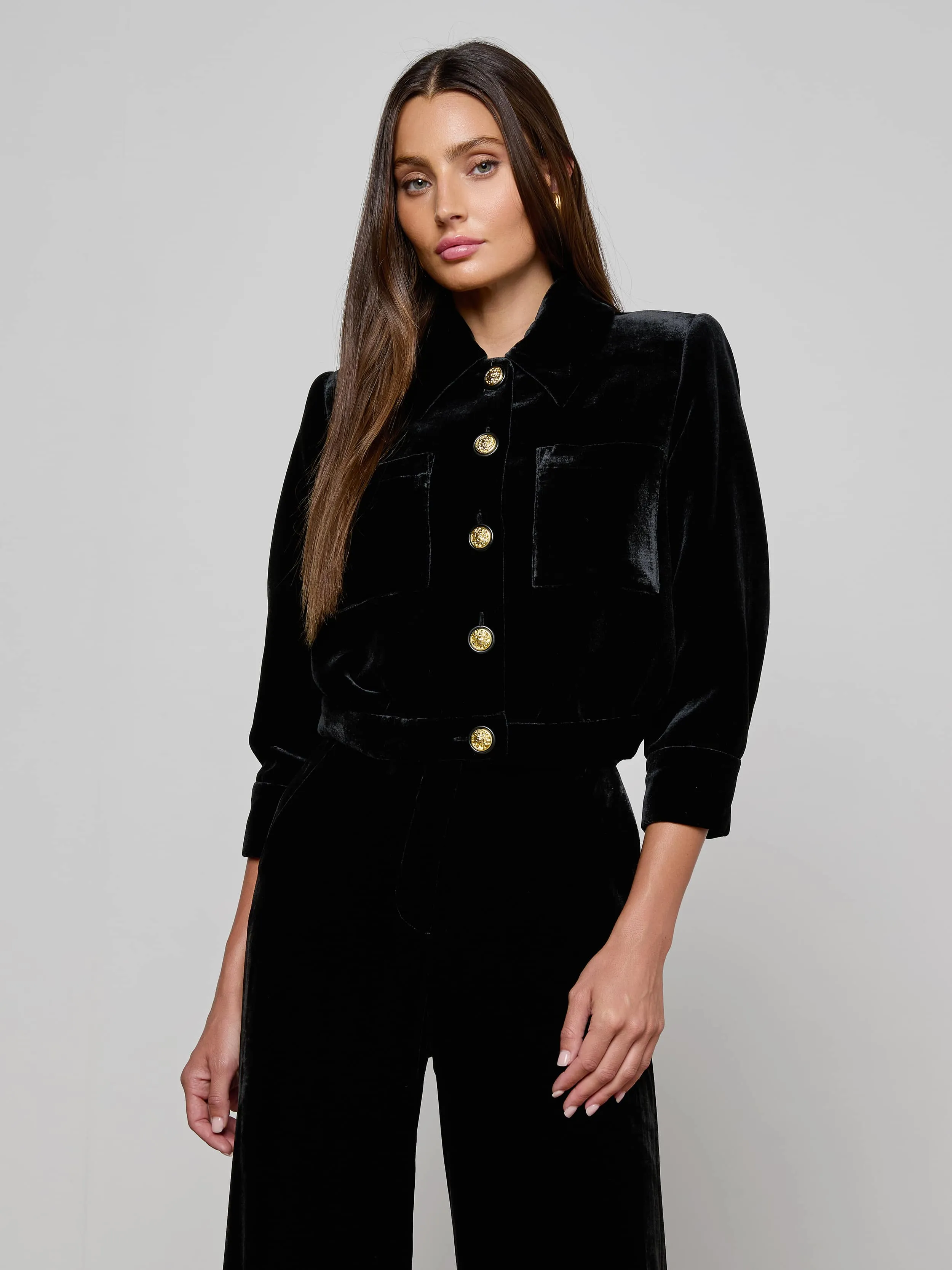 Jia Velvet Jacket sold by L'AGENCE