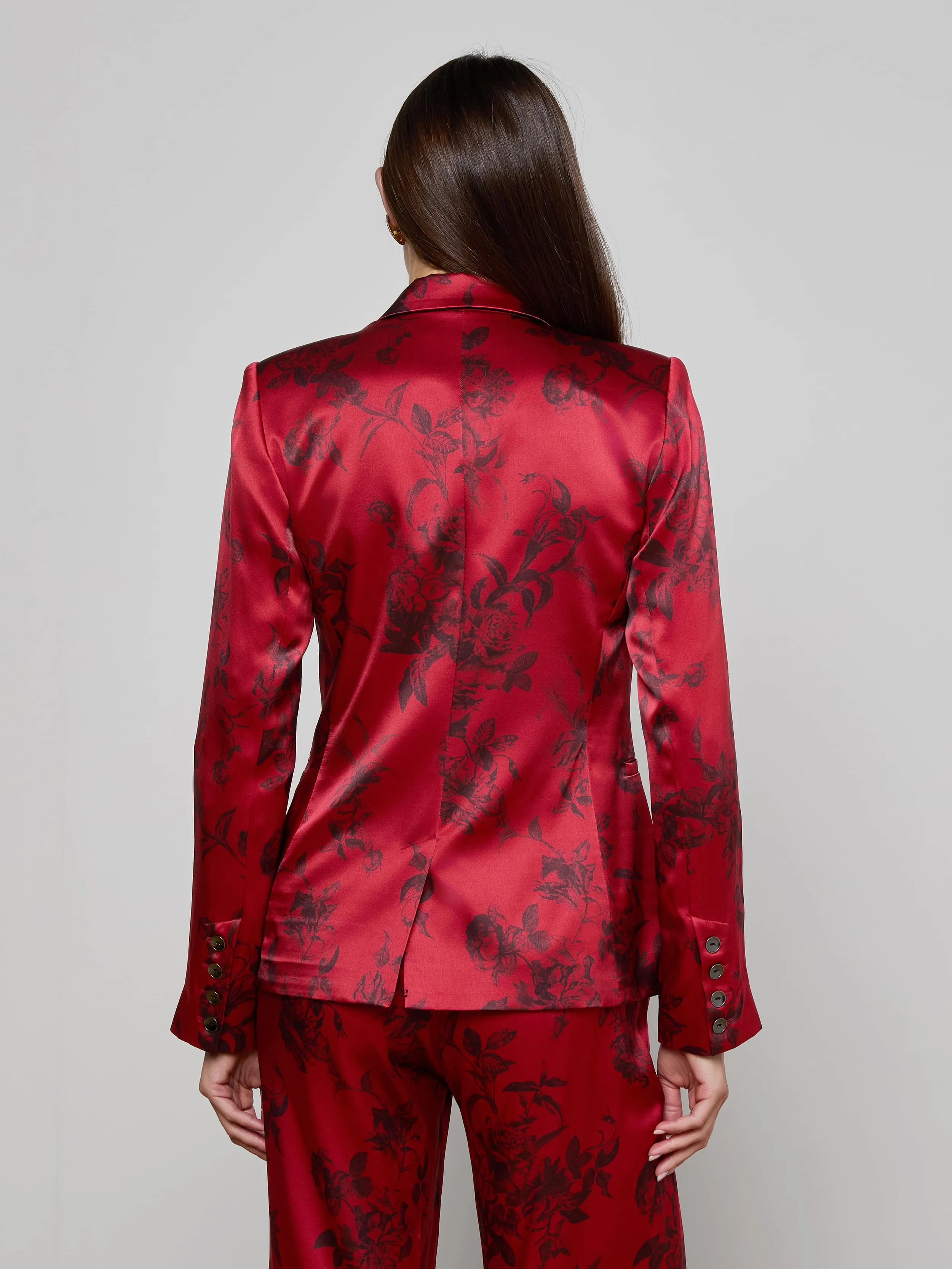Colin Silk Blazer sold by L'AGENCE product image thumbnail 4