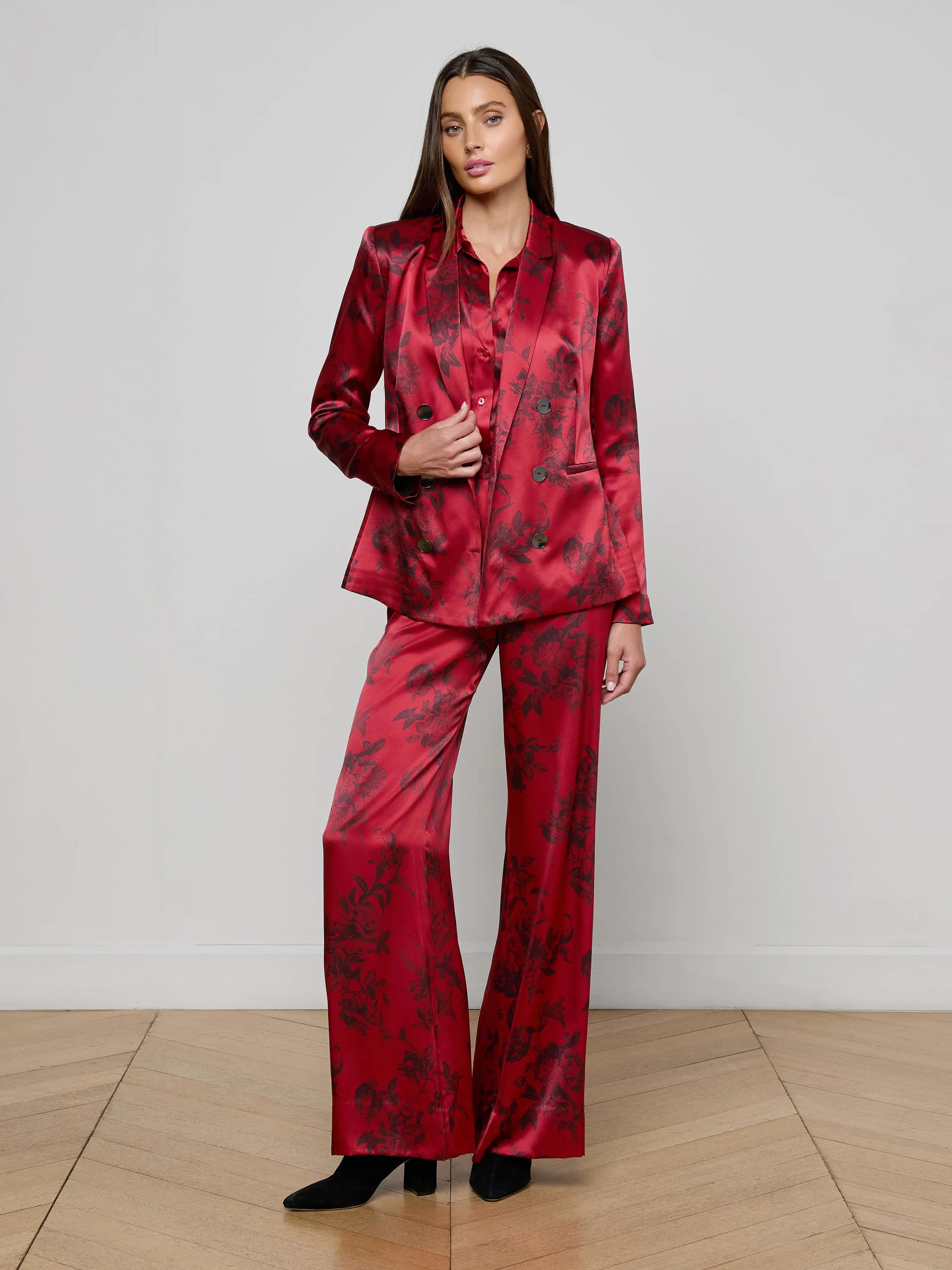 Colin Silk Blazer sold by L'AGENCE product image thumbnail 3