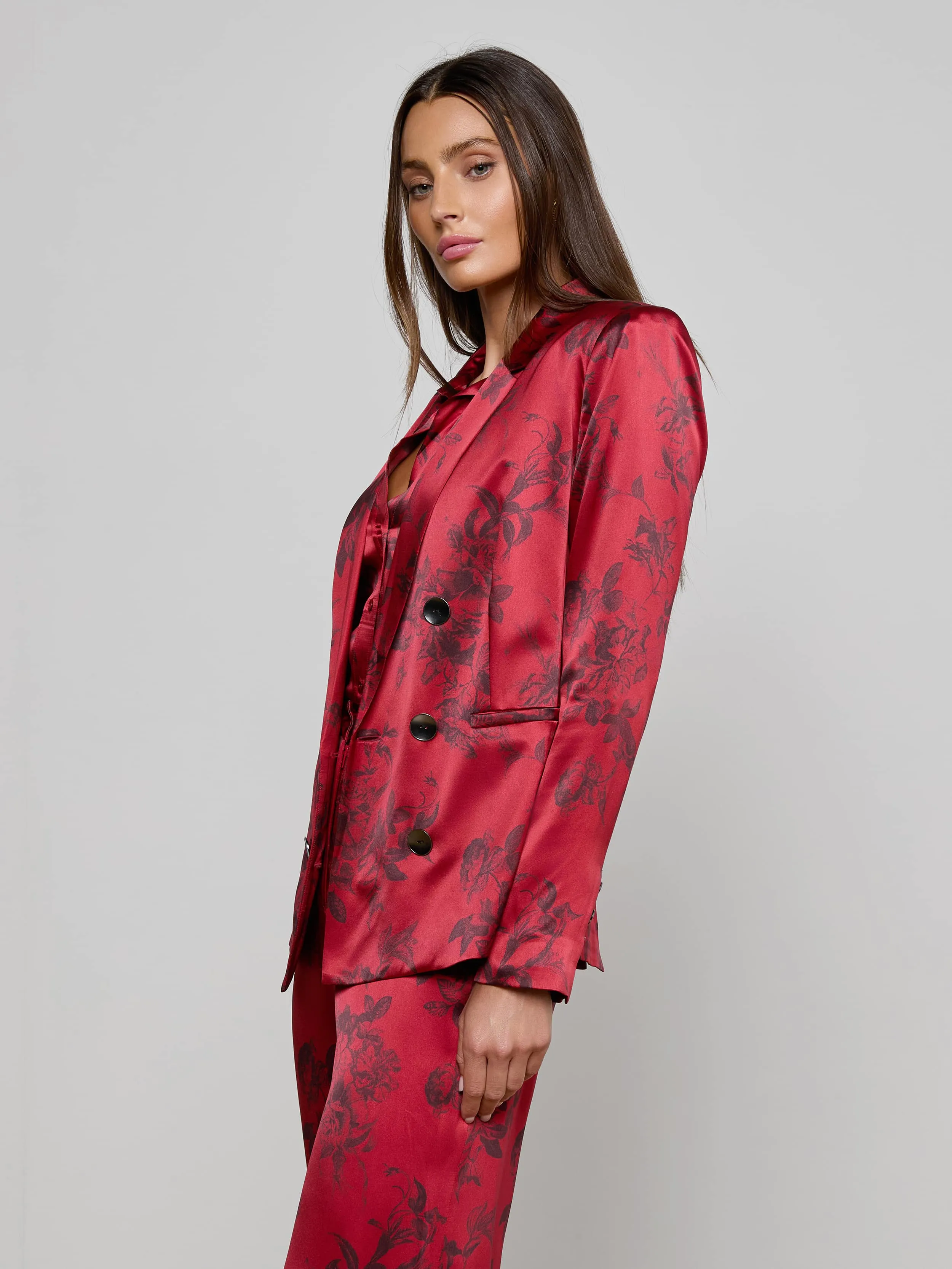 Colin Silk Blazer sold by L'AGENCE product image thumbnail 2