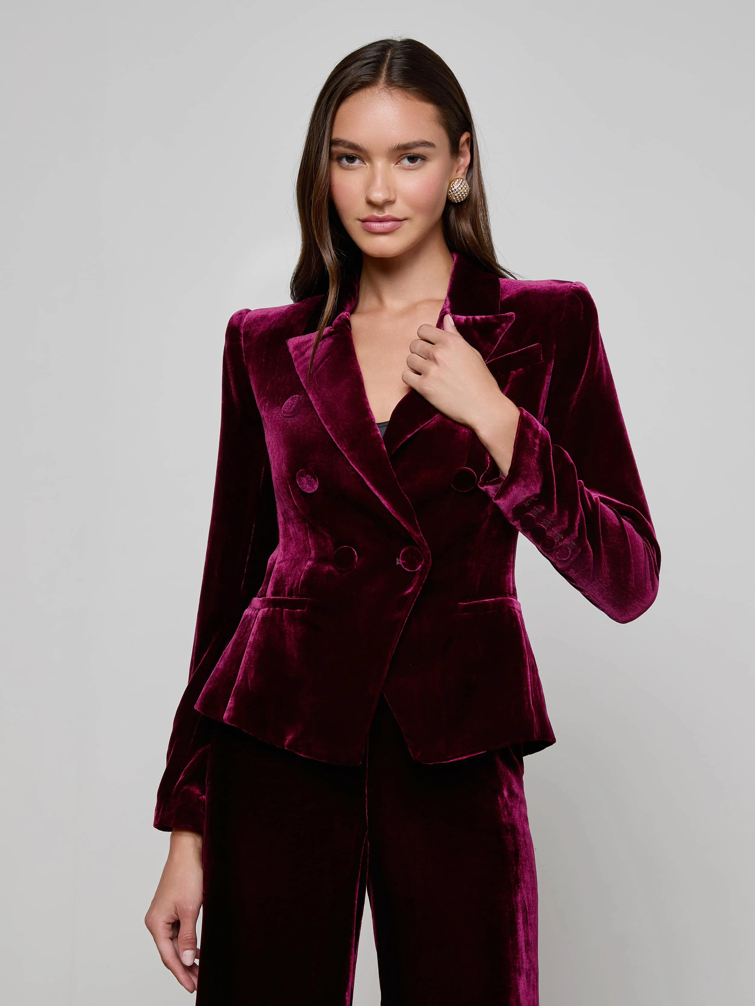 Marie Velvet Blazer sold by L'AGENCE