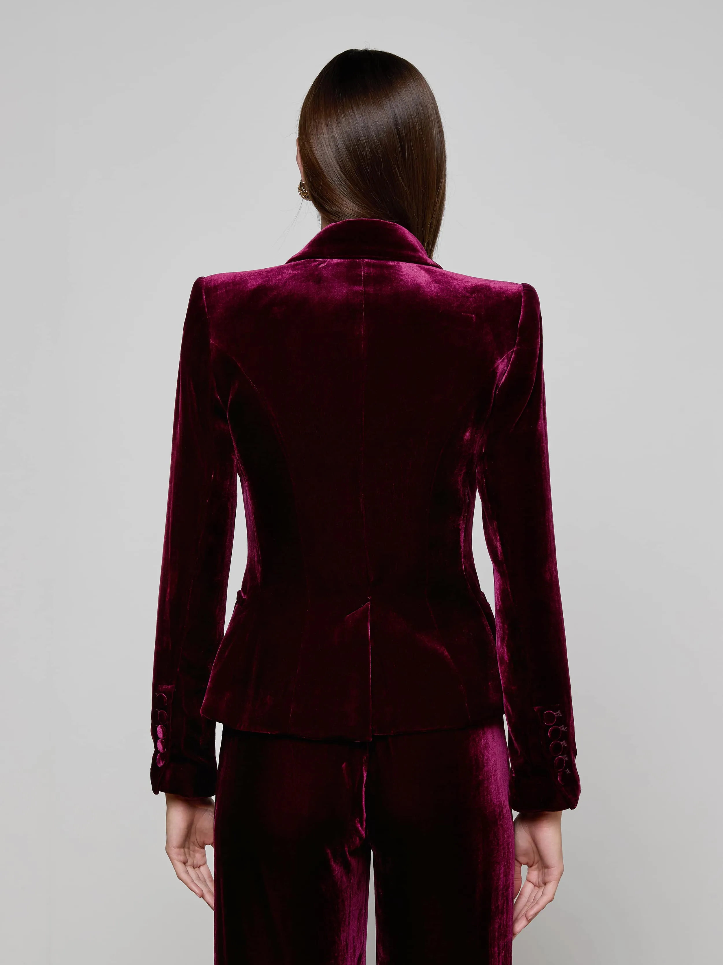 Marie Velvet Blazer sold by L'AGENCE product image thumbnail 4
