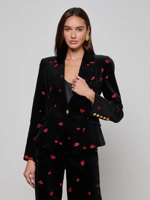 Kaisley Velvet Blazer sold by L'AGENCE