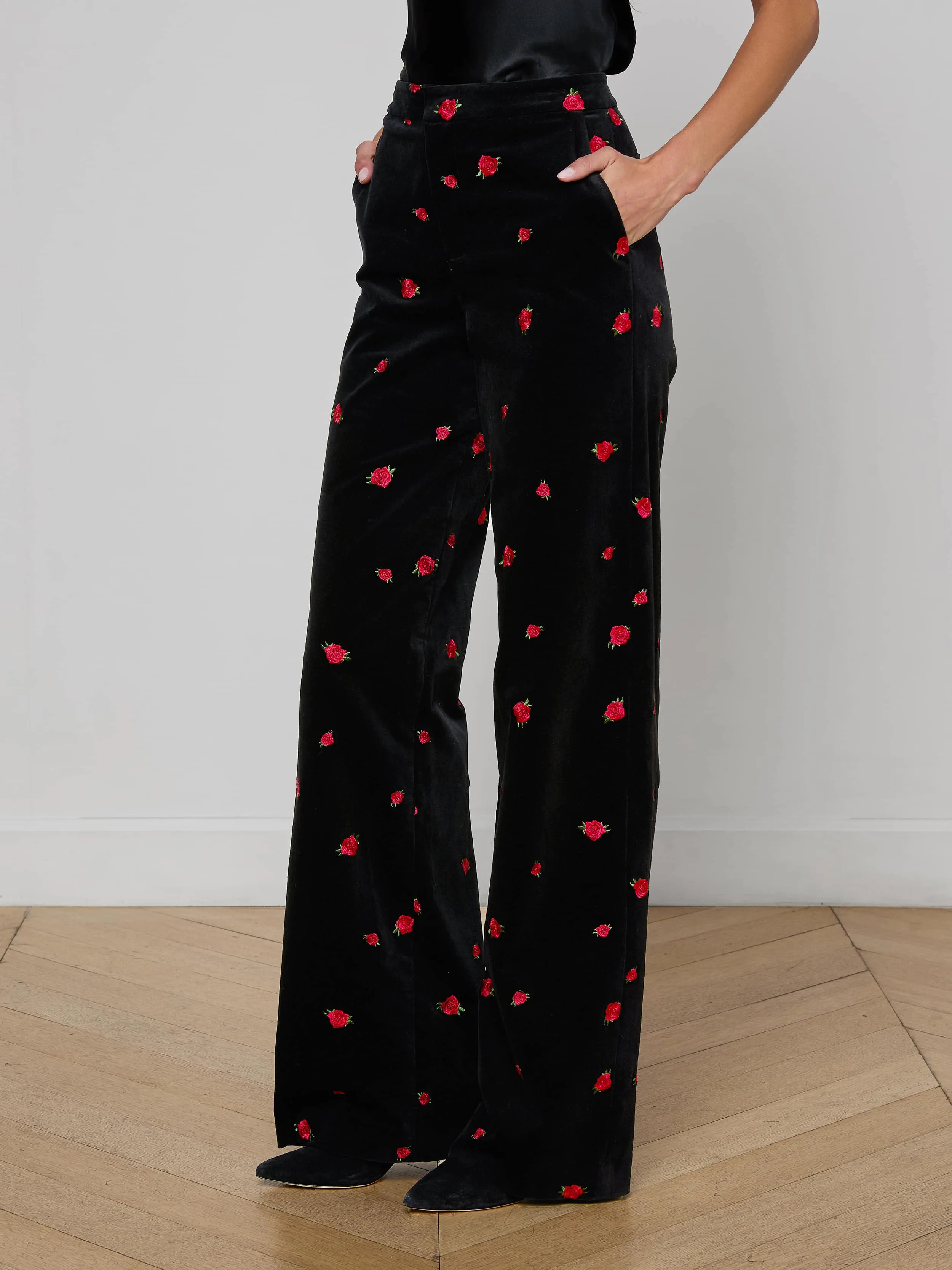 Livvy Velvet Trouser sold by L'AGENCE product image thumbnail 3