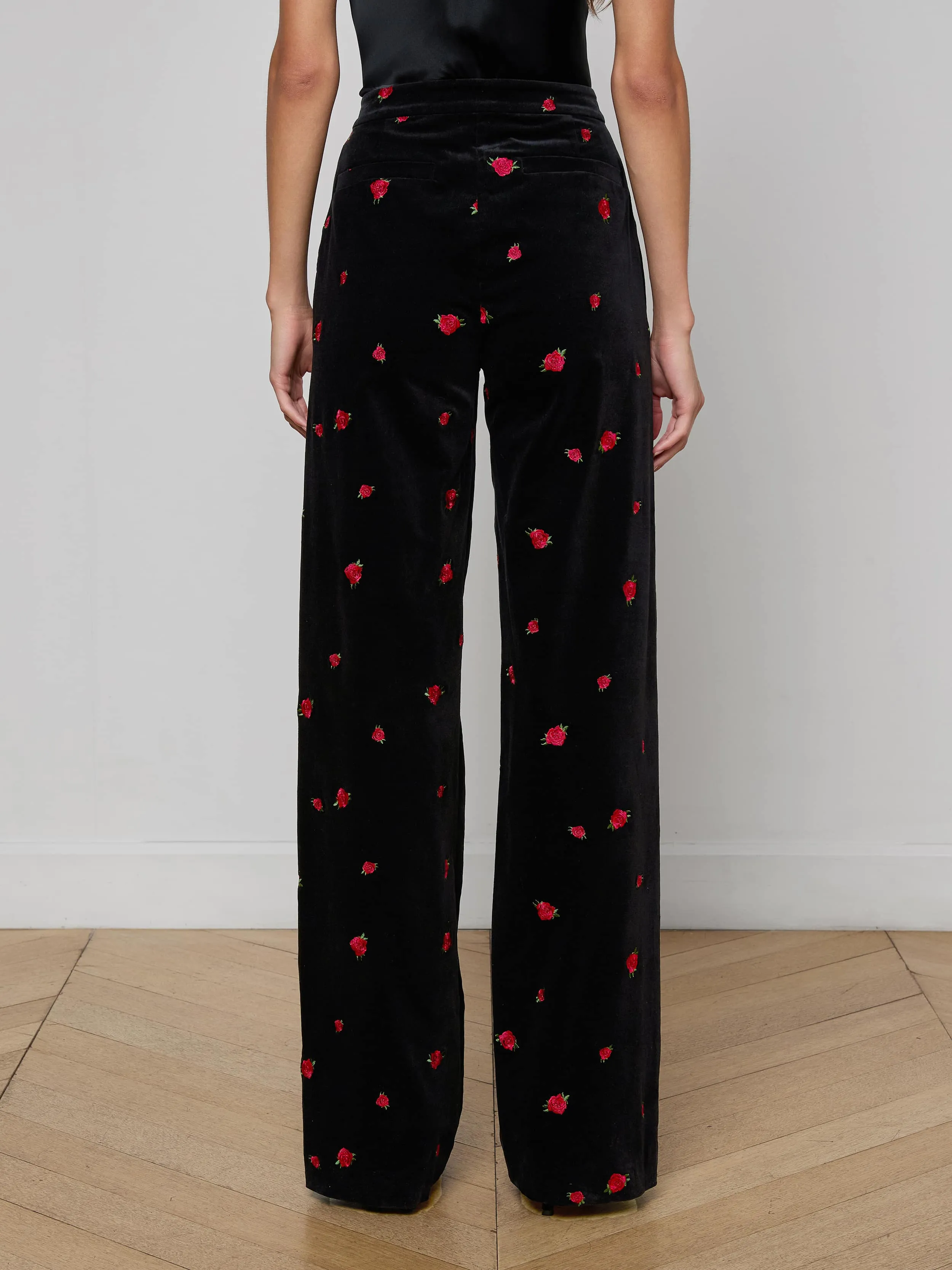 Livvy Velvet Trouser sold by L'AGENCE product image thumbnail 4