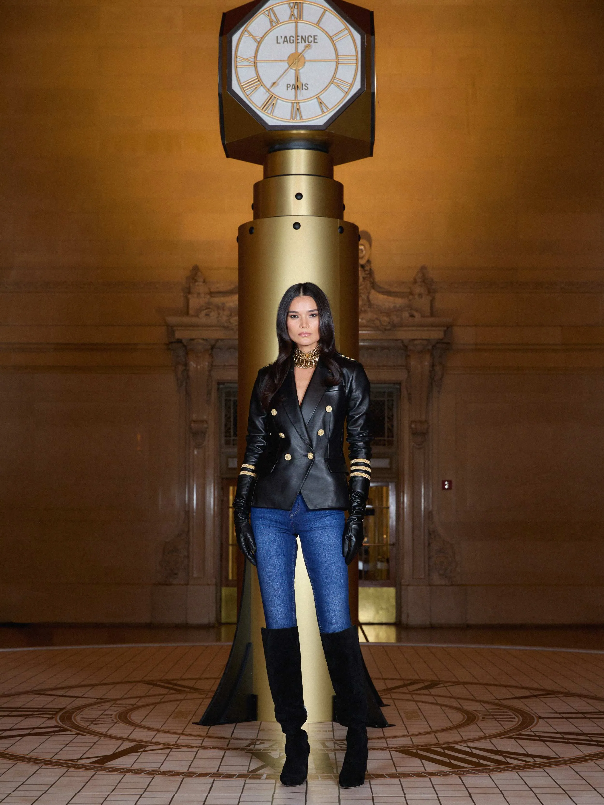 Kenzie Leather Blazer sold by L'AGENCE product image thumbnail 5