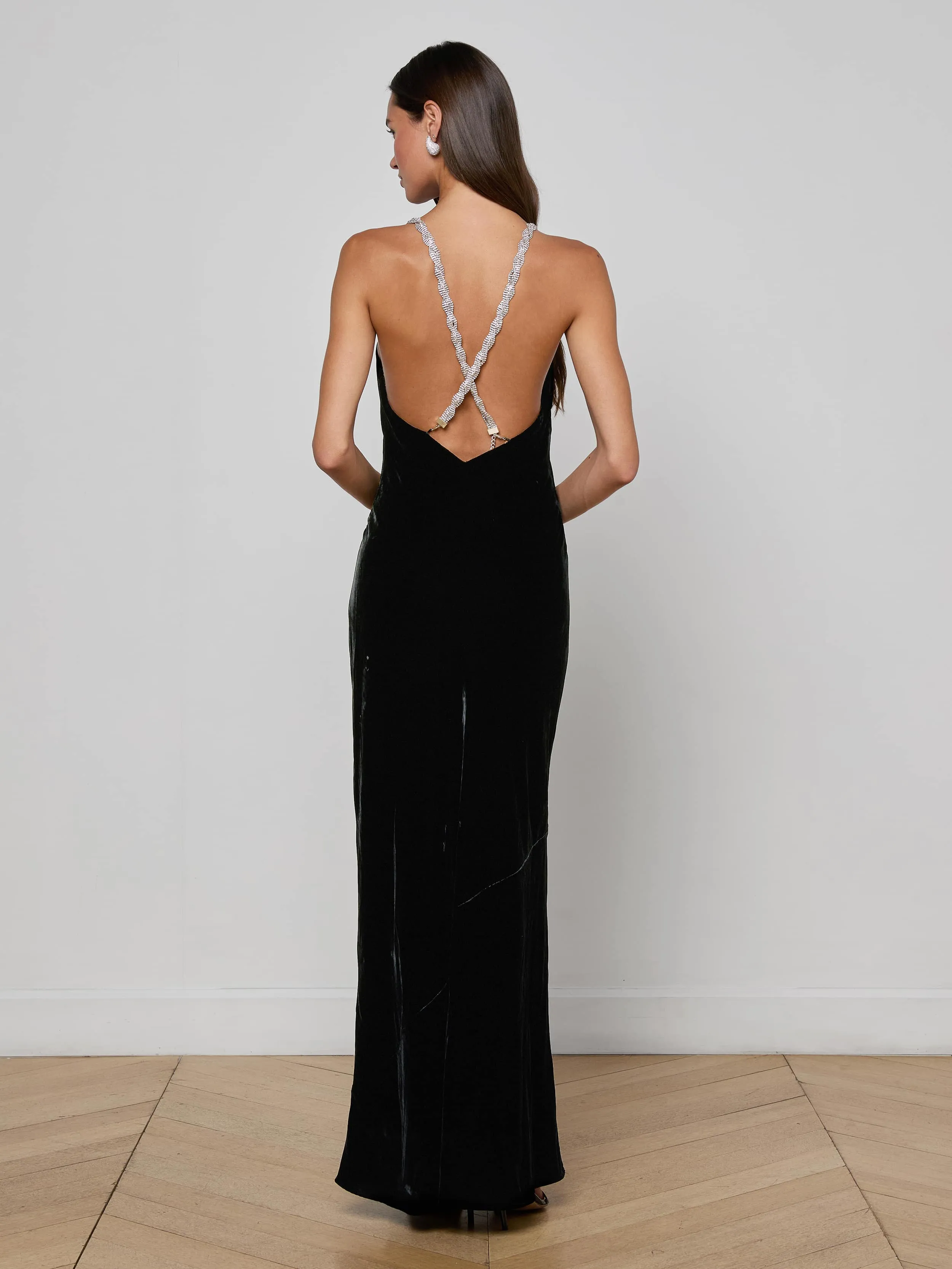 Saint Velvet Gown sold by L'AGENCE product image thumbnail 4